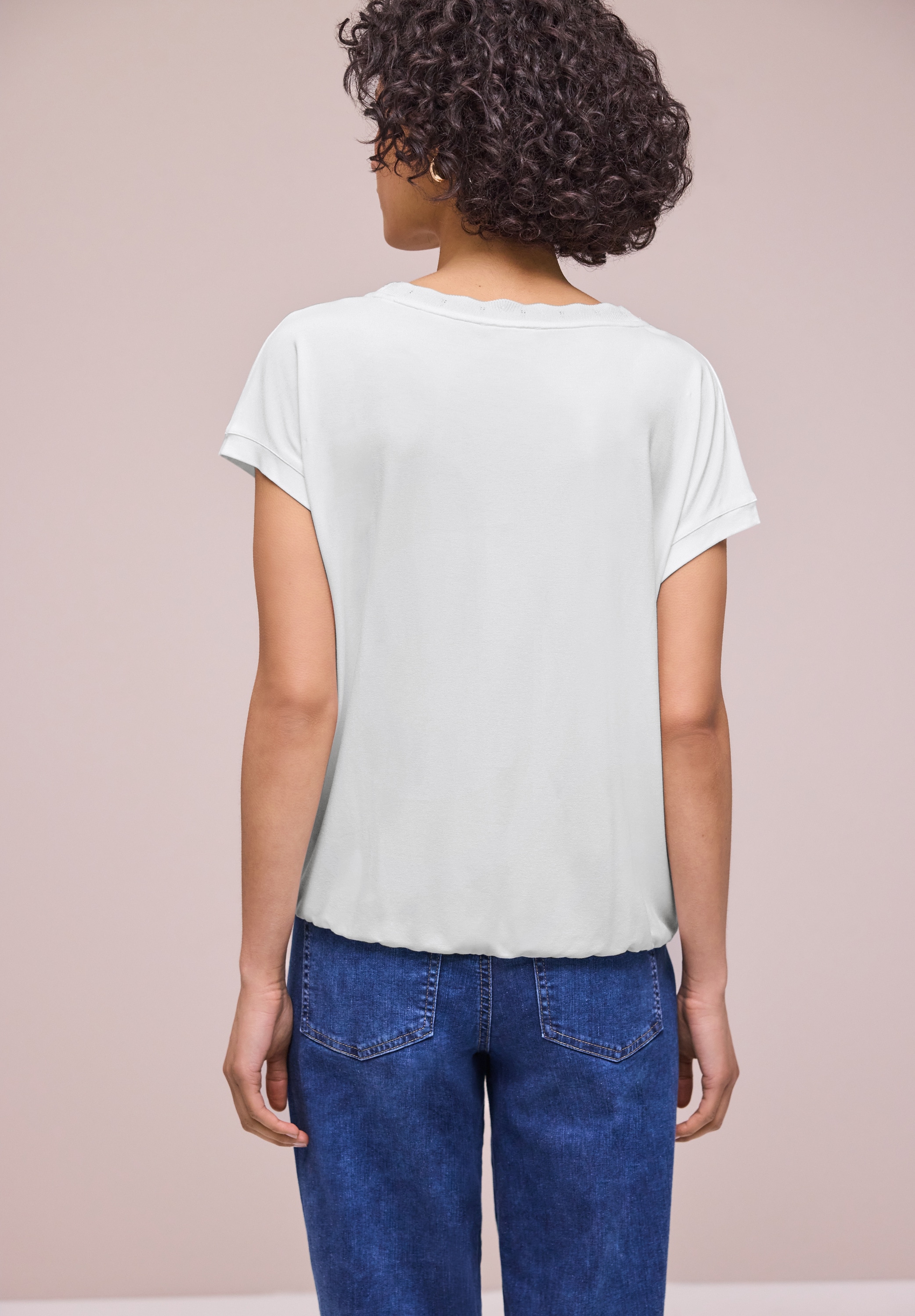 STREET ONE Haut de chemise avec ruban décoratif