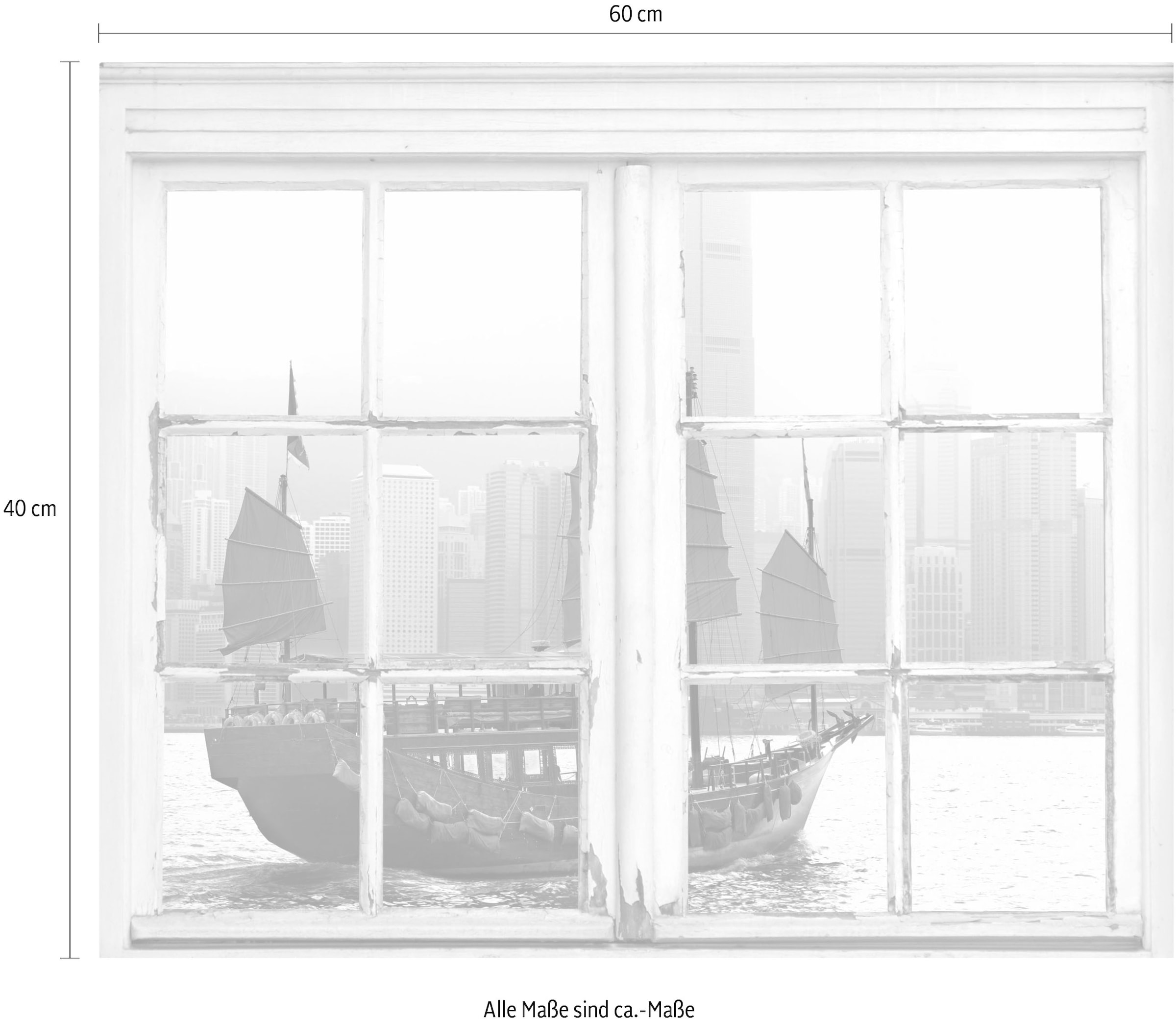 queence Autocollants muraux »Schiff« Wandsticker, Wandbild, selbstklebend, Schiff, Boot