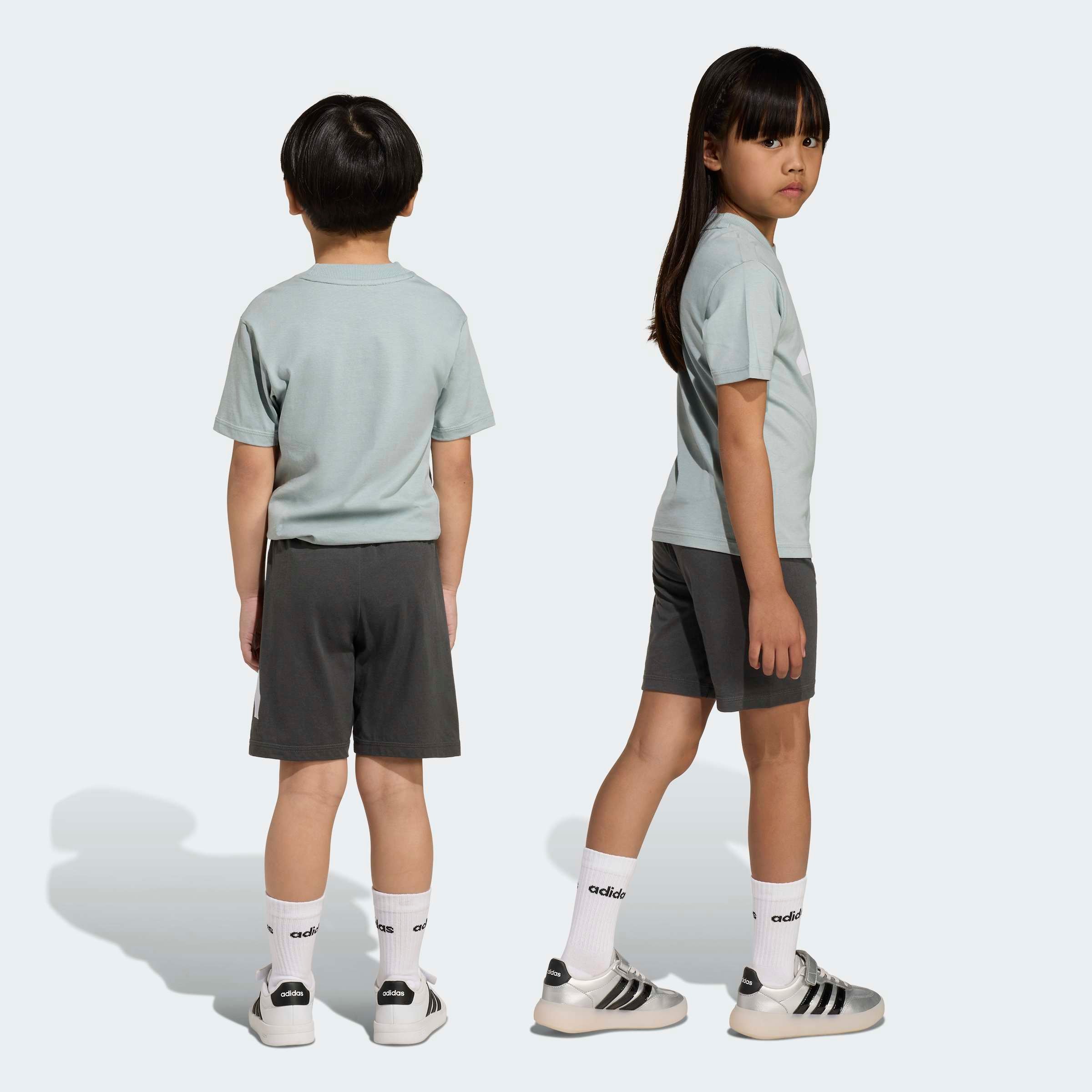 adidas Sportswear Combinaison d'entraînement »LK BL T-SET 160« 2 pièces für Kinder, zweiteilig, aus Baumwolle