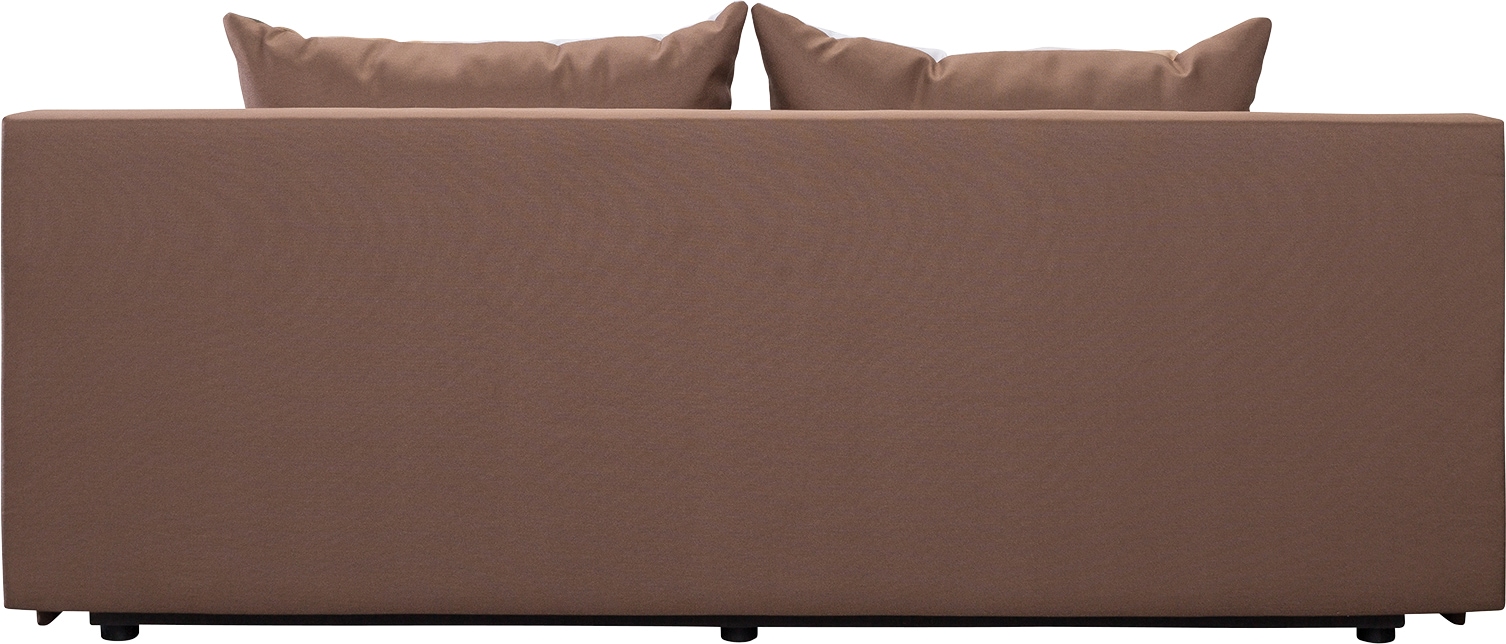 exxpo - sofa fashion 3-Sitzer »Tabou Motorrad Schlafsofa« mit Schlaffunktion und Bettkasten, inkl. loser Zier- und Rückenkissen