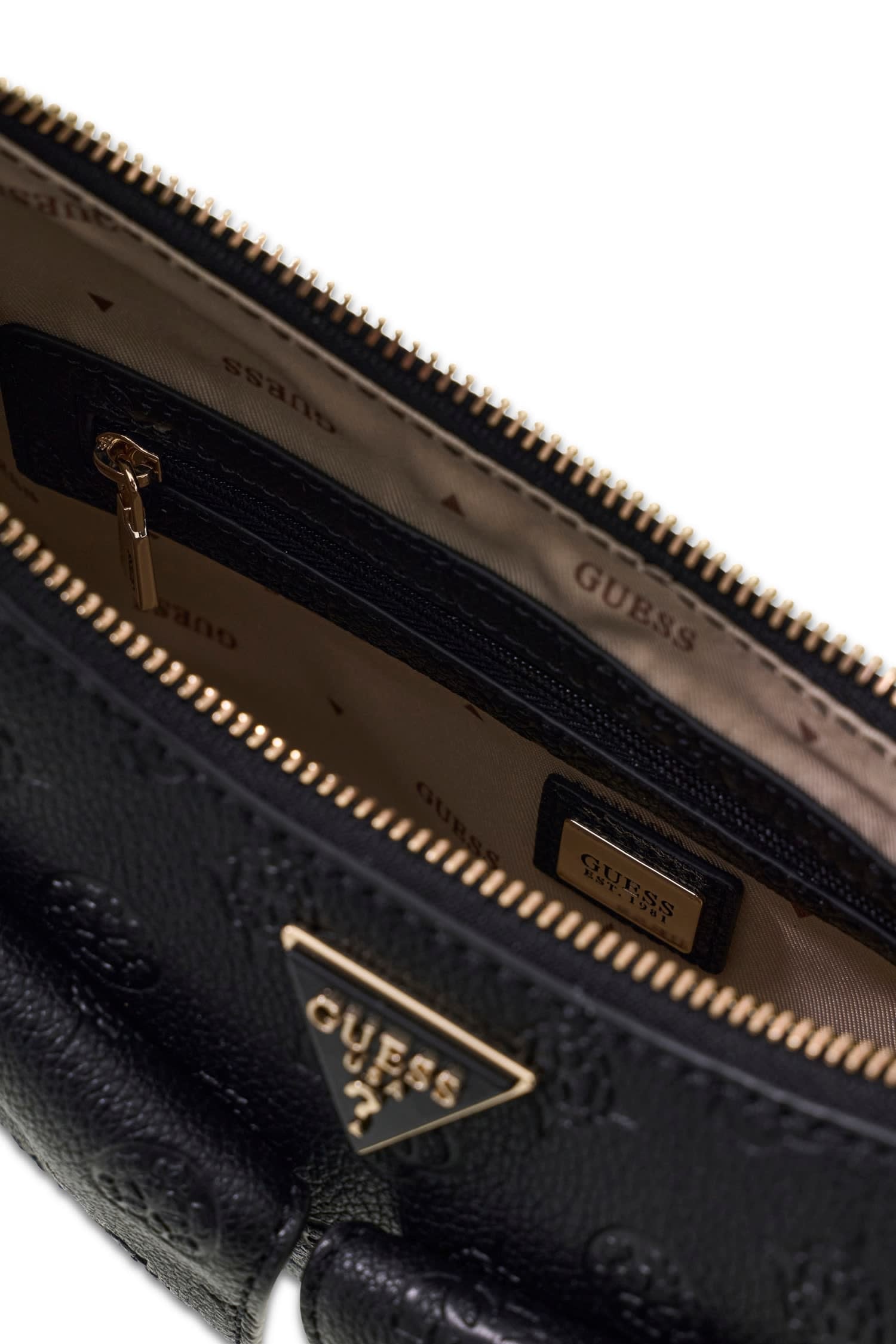 Guess Sac à bandoulière »BLAKE CNVRTBL SHOULDER BAG« Damen Henkeltasche, Umhängetasche mit Frontfächern