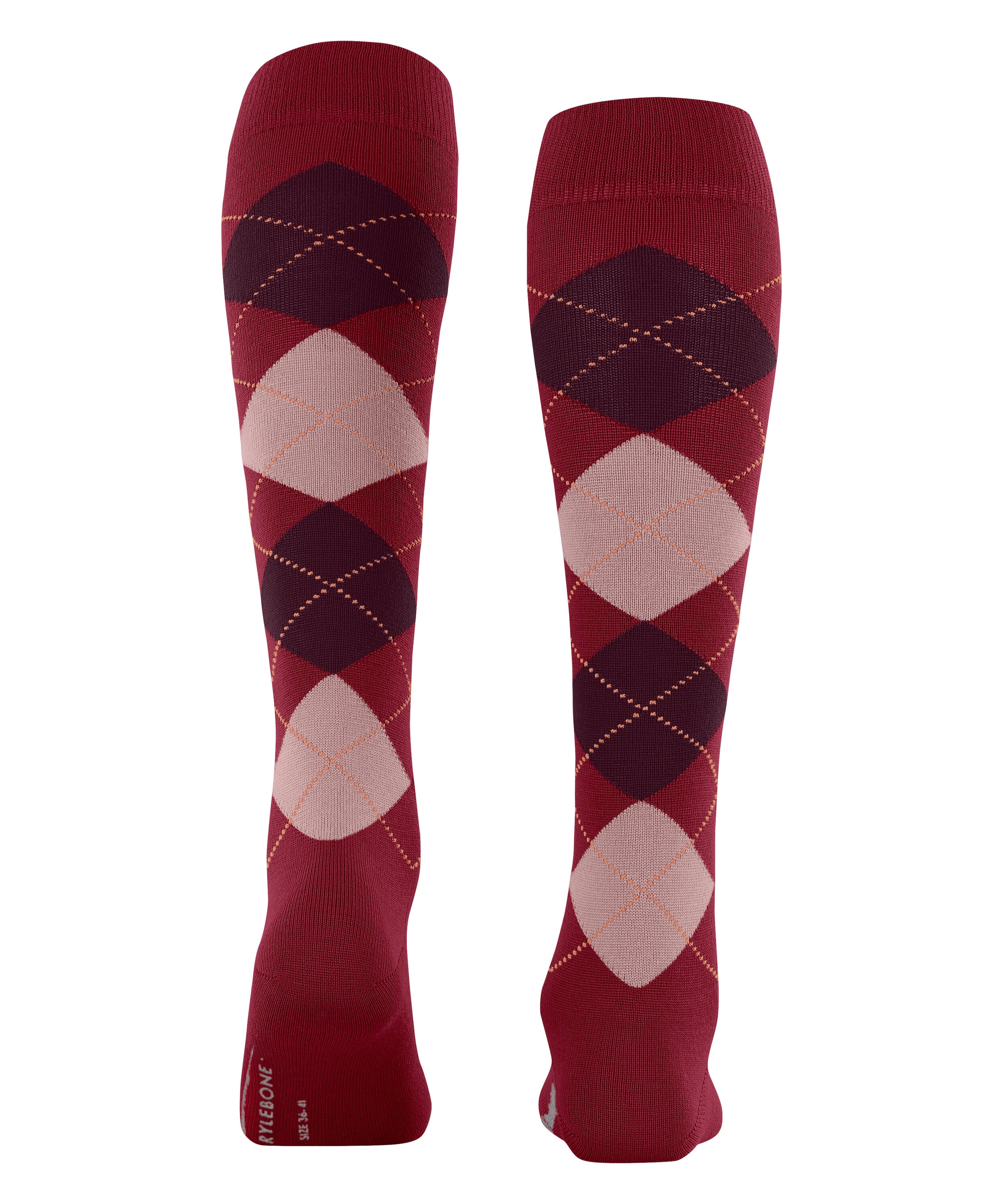 Burlington Mi-bas »Marylebone« taille unique 36-41, mélange laine chaud, motif argyle
