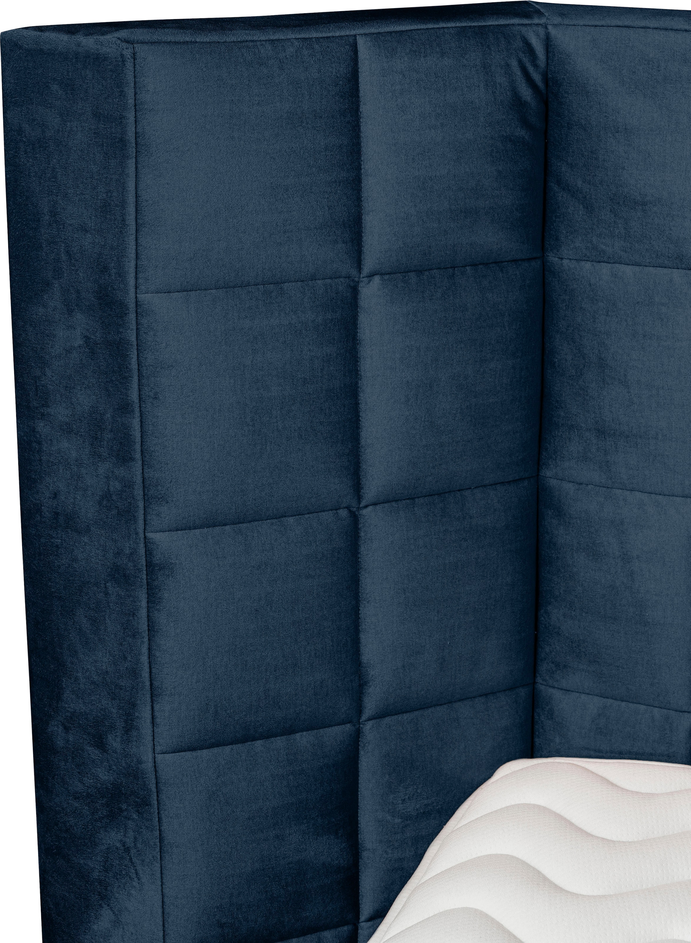 Home affaire Boxspringbett »Piazza« mit Steppung und Kopfteil mit seitlichen Flügeln