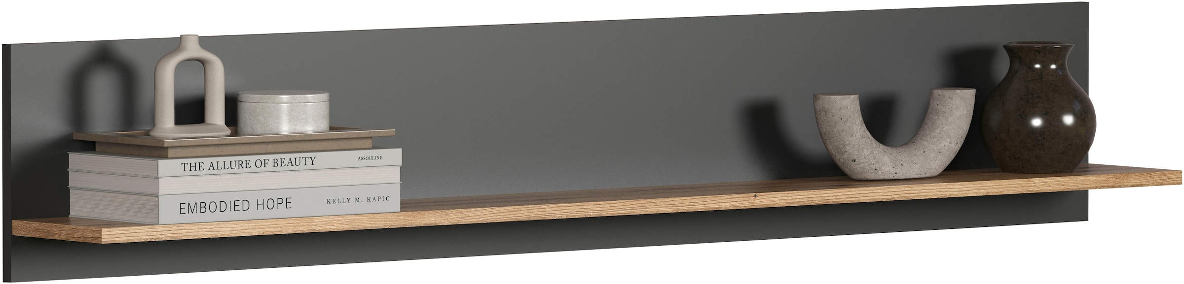 Home affaire Tableau mural »Estepona« 1 cuis tlg. Wandboard mit Ablage - (B/T/H) 150/18/25 cm