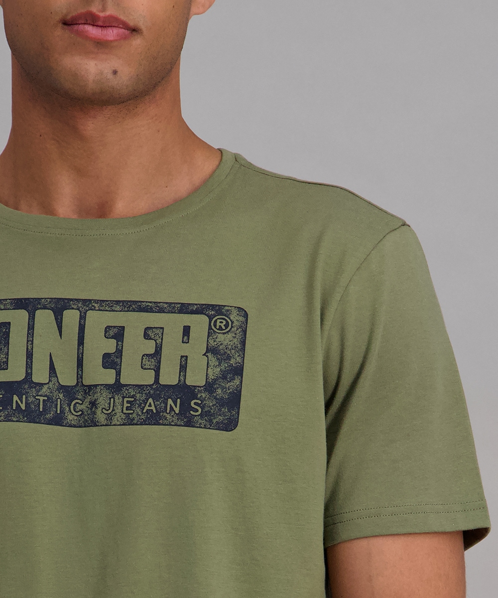 Pioneer Authentic Jeans T-Shirt mit Logo Print
