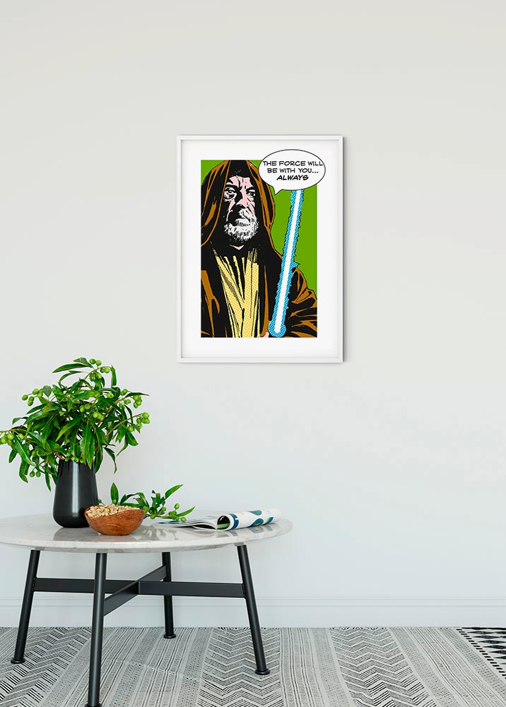 Komar Image »Star Wars Classic Comic Quote Obi Wan« 1 cuis tlg. Wandbild zur Dekoration im Kinderzimmer - ohne Rahmen