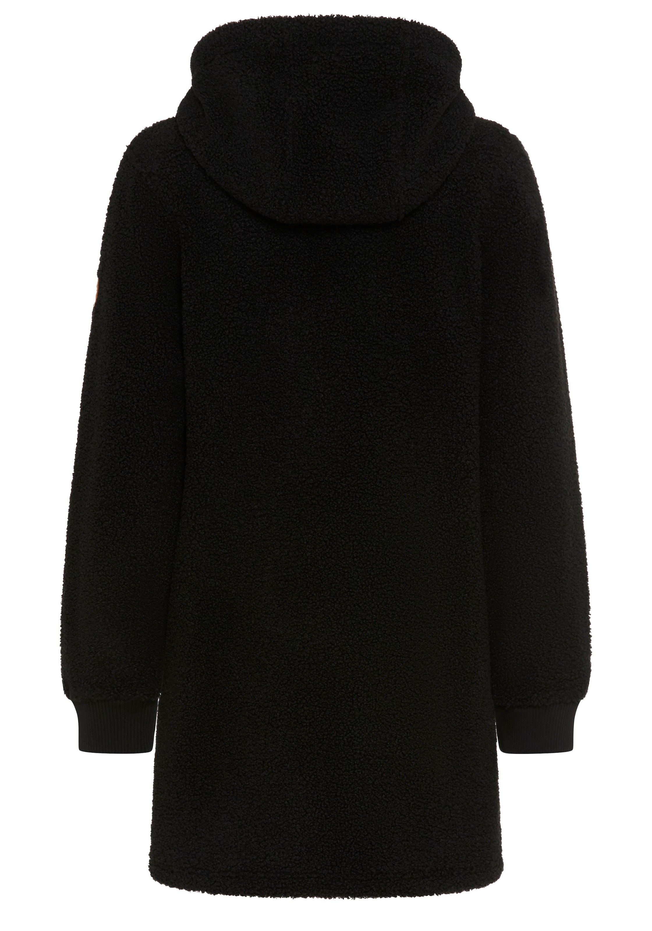 KangaROOS Fleecejacke mit Kapuze Teddy Fleece lang mit Kapuze für den Übergang