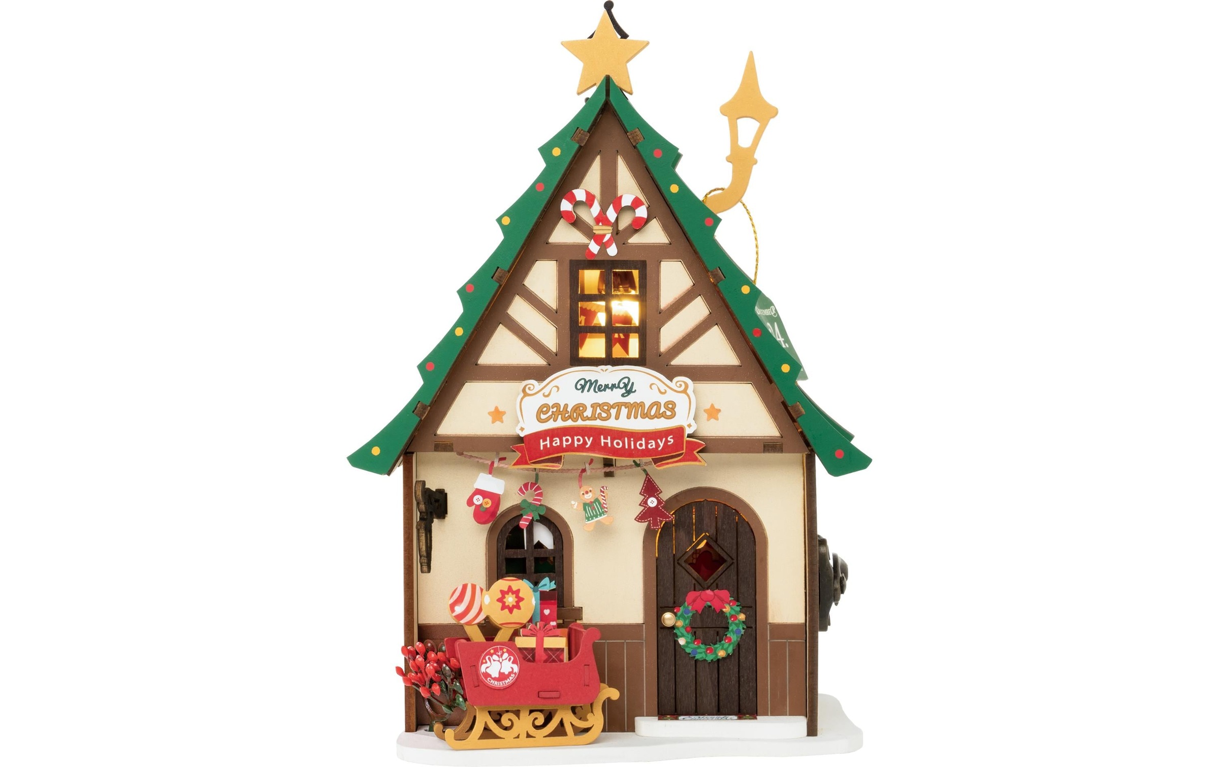   Kit de modèles réduits »RoboTime Funkelndes Weihnachtshaus«