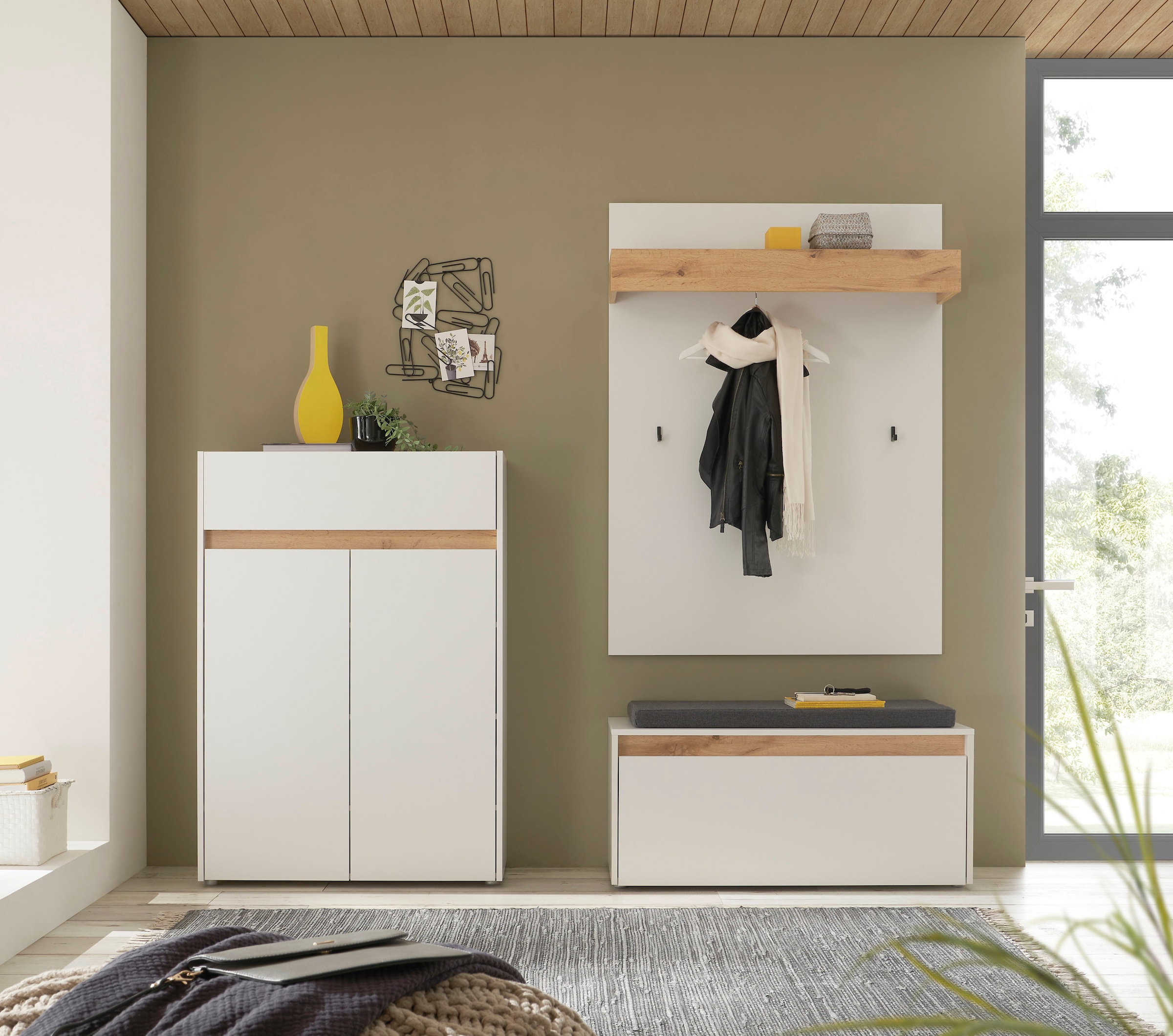 INOSIGN Ensemble de vestiaires »City/Giron, moderne Garderobe, viel Stauraum, ca. 24 Schuhe« Set, 3 cuis tlg.