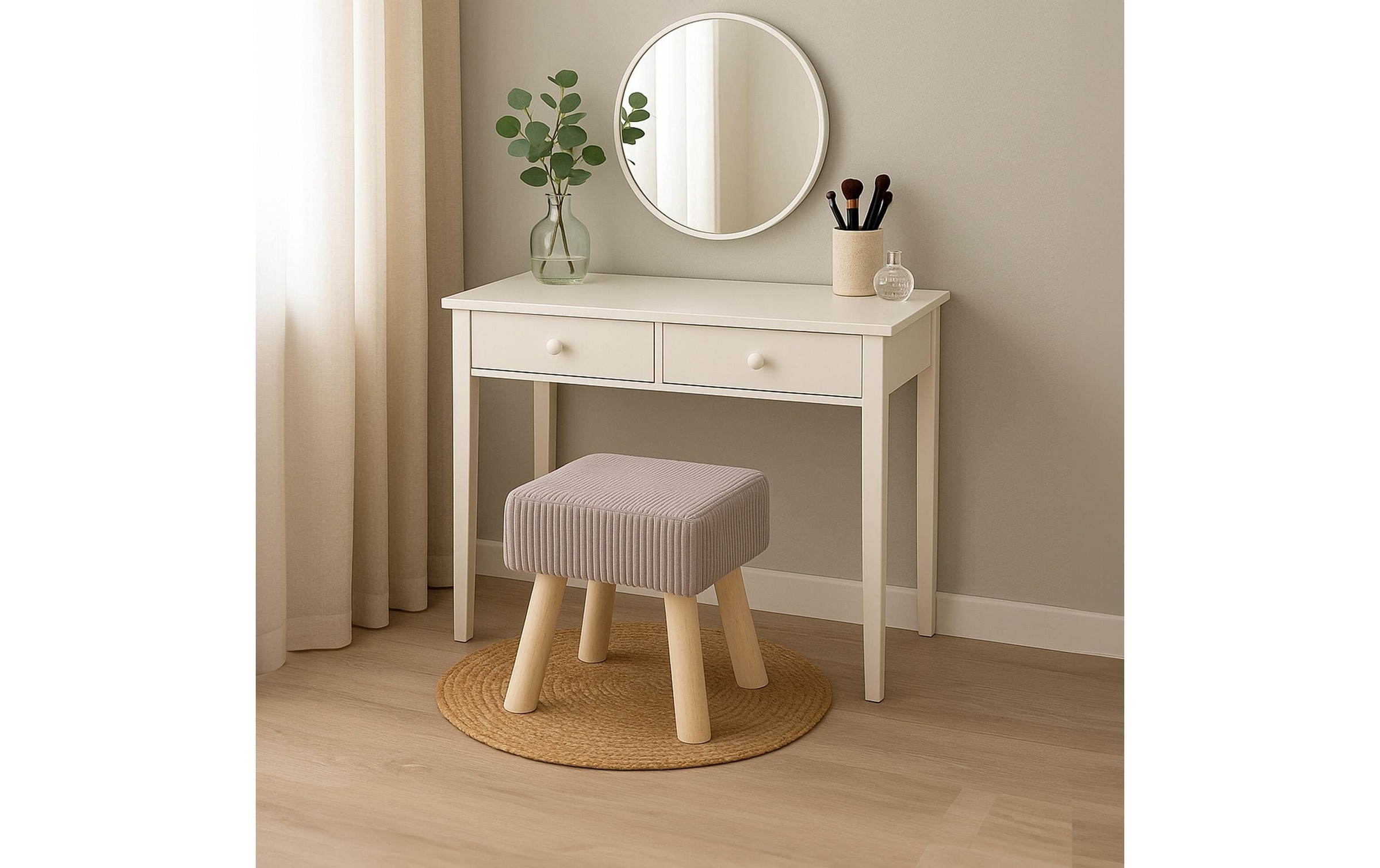 relaxdays Tabouret »Cord 30 x 30 cm«