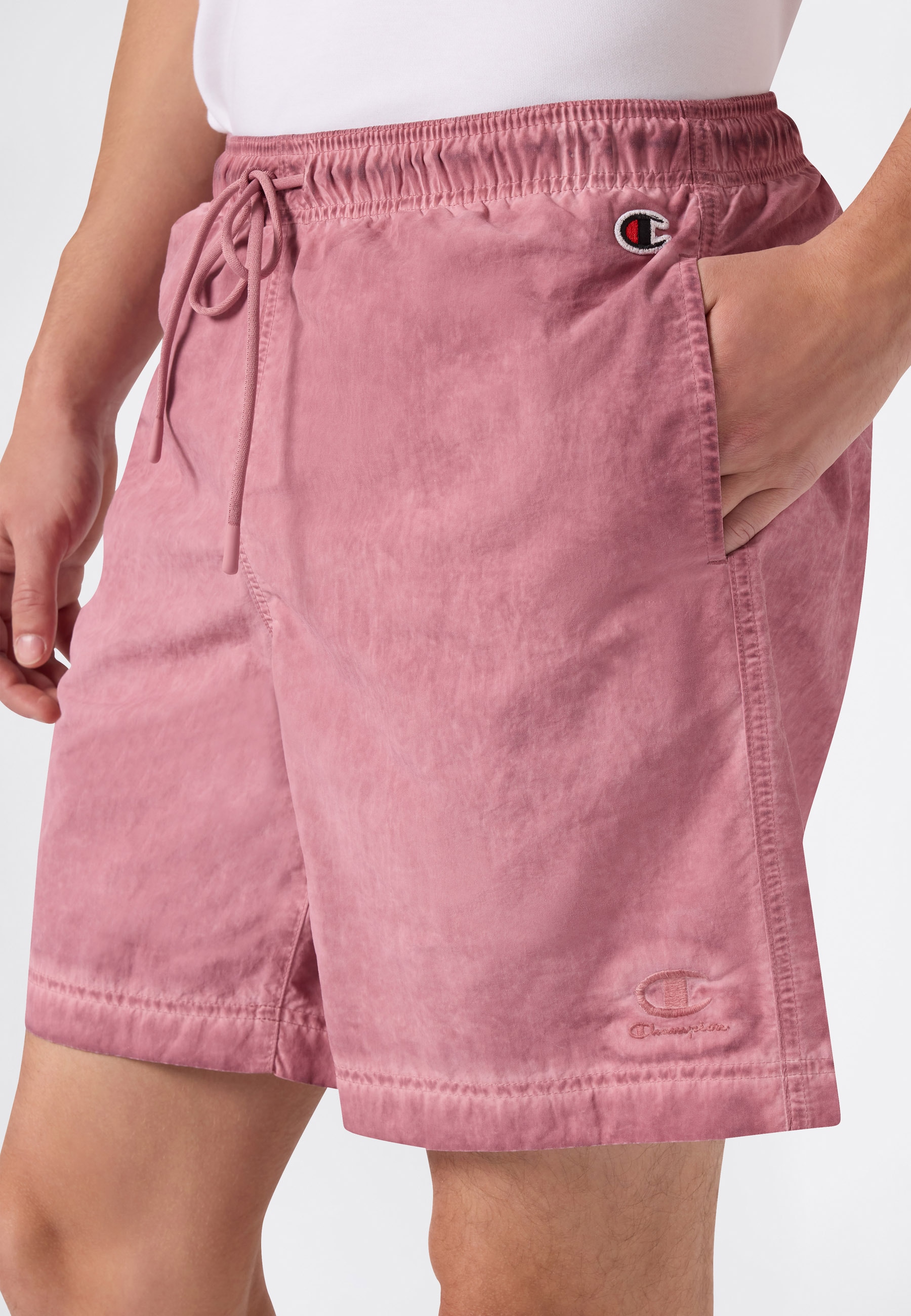Champion Badeshorts »5-inch Men's swim shorts« unifarbene oder ausgewaschene Optik, leichtes Material aus Polyamid