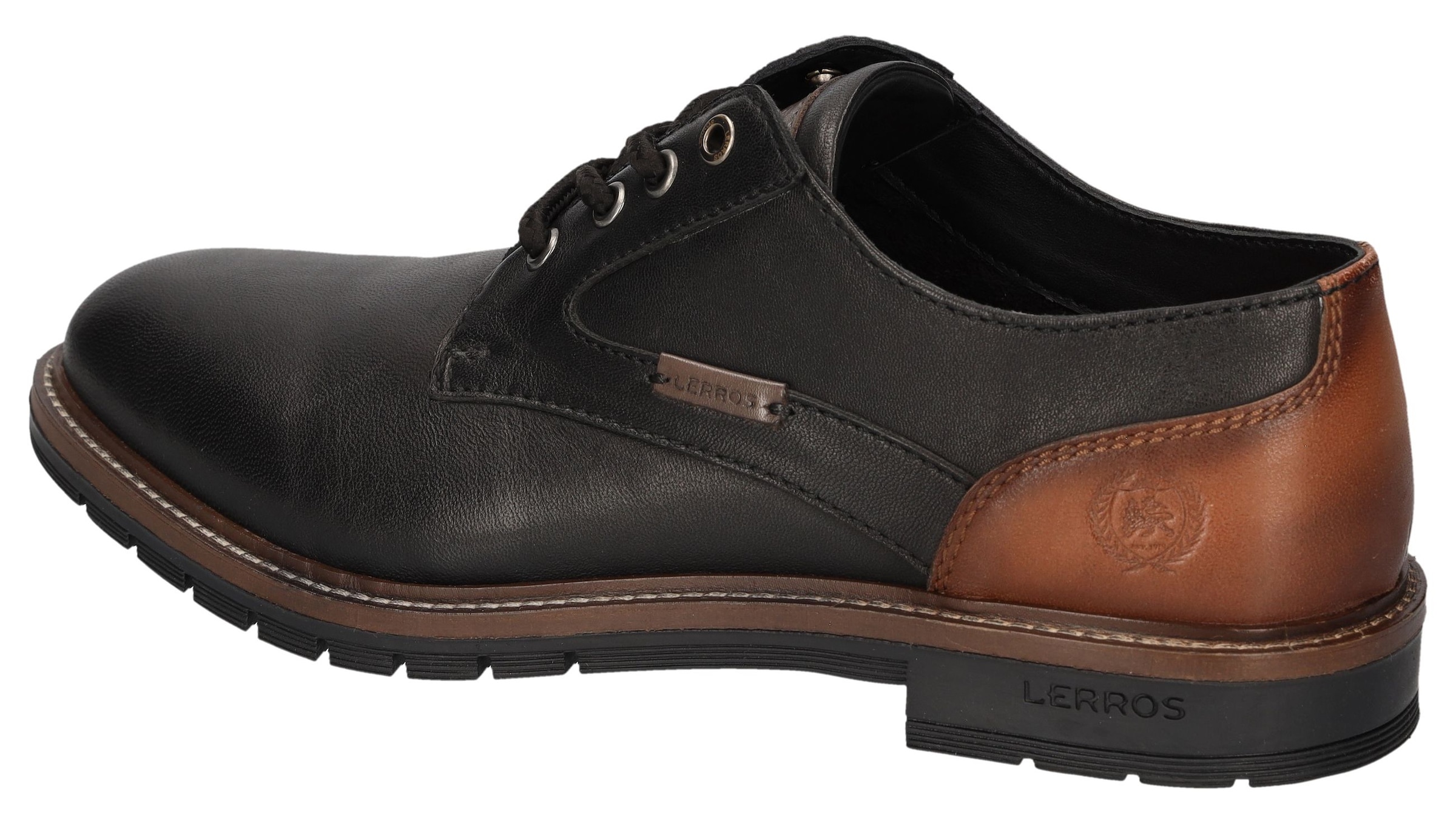 LERROS Chaussure à lacets  chaussure business, chaussure basse, à lacets avec talon bloc