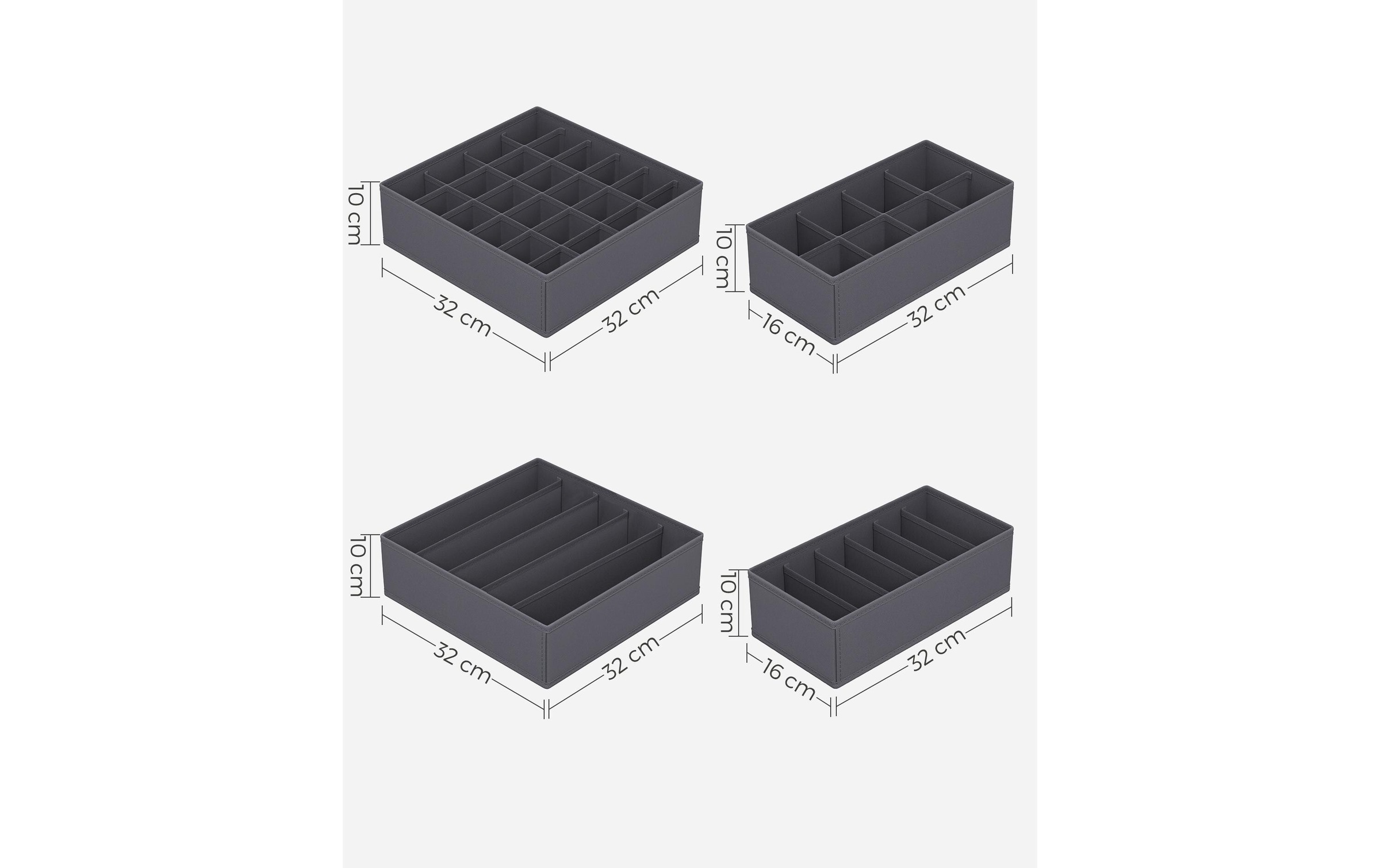 SONGMICS Aufbewahrungskorb »8 Stück«