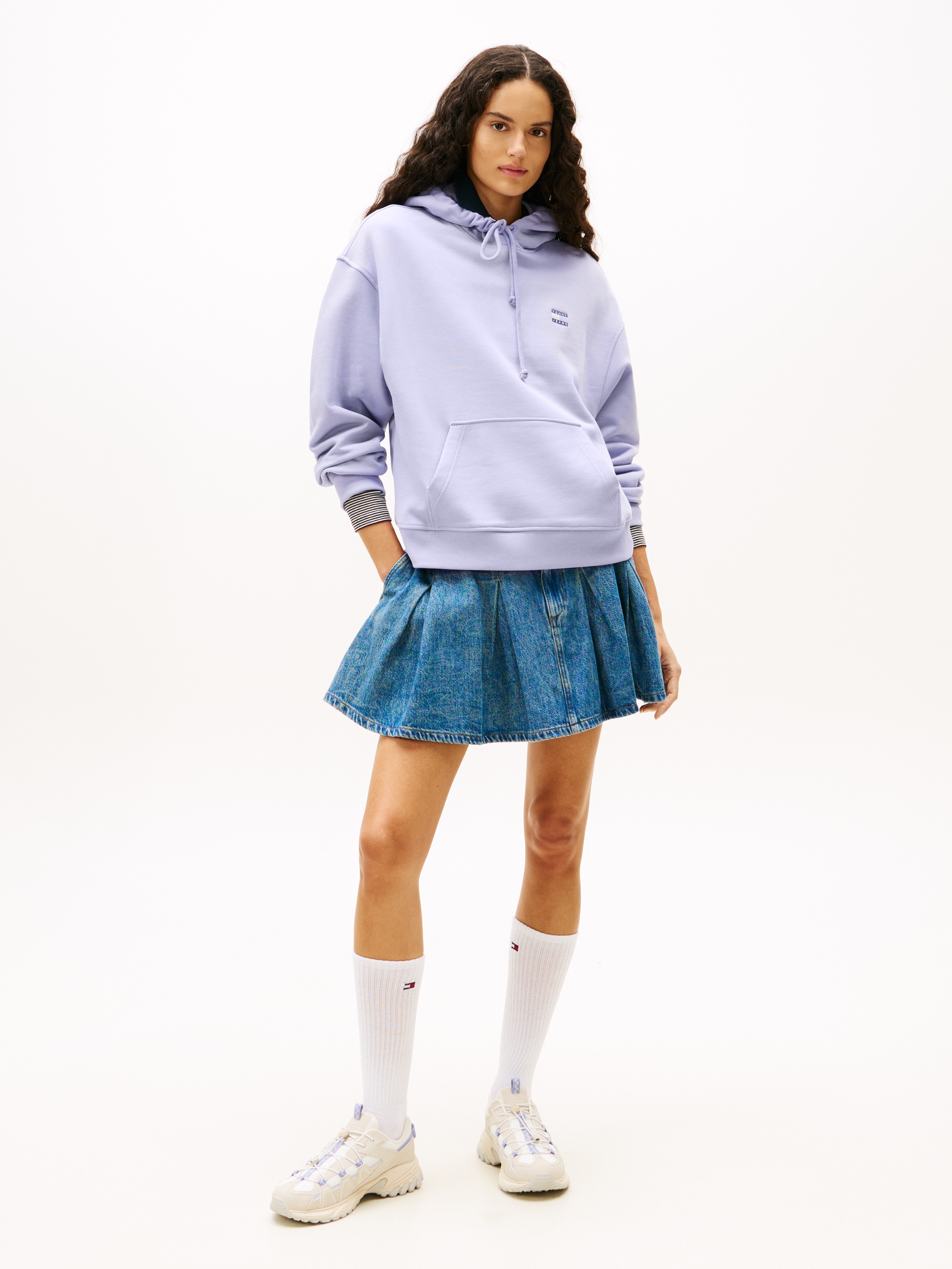 Tommy Jeans Hoodie »TJW BXY BADGE HOODIE EXT«, avec badge logo
