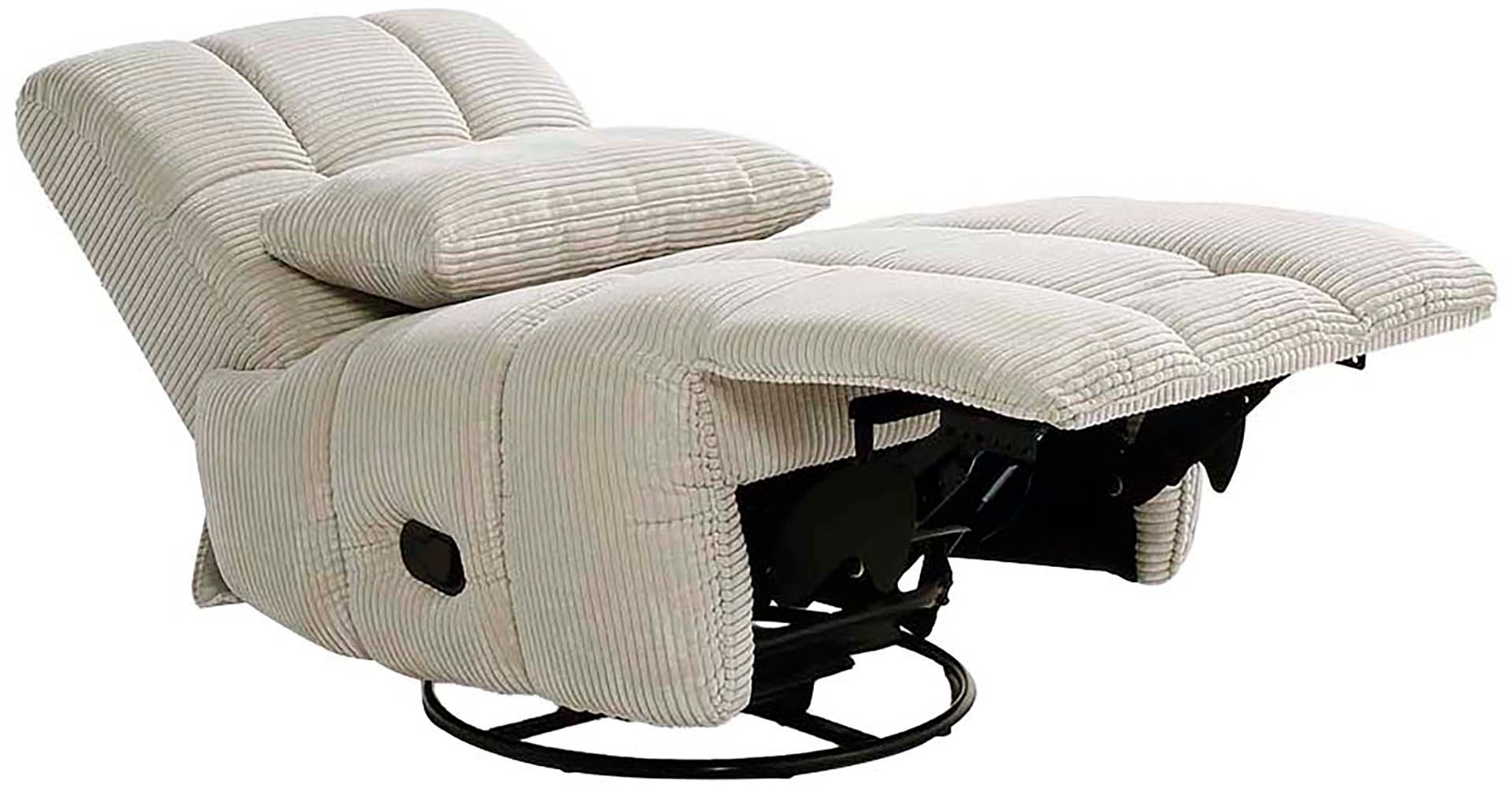 Jockenhöfer Gruppe Fauteuil de relaxation »Doncaster, B: 84 cm, Sitzhöhe: 50 cm« avec fonction rotation, balançoire, relaxation & bascule, tissu velours doux