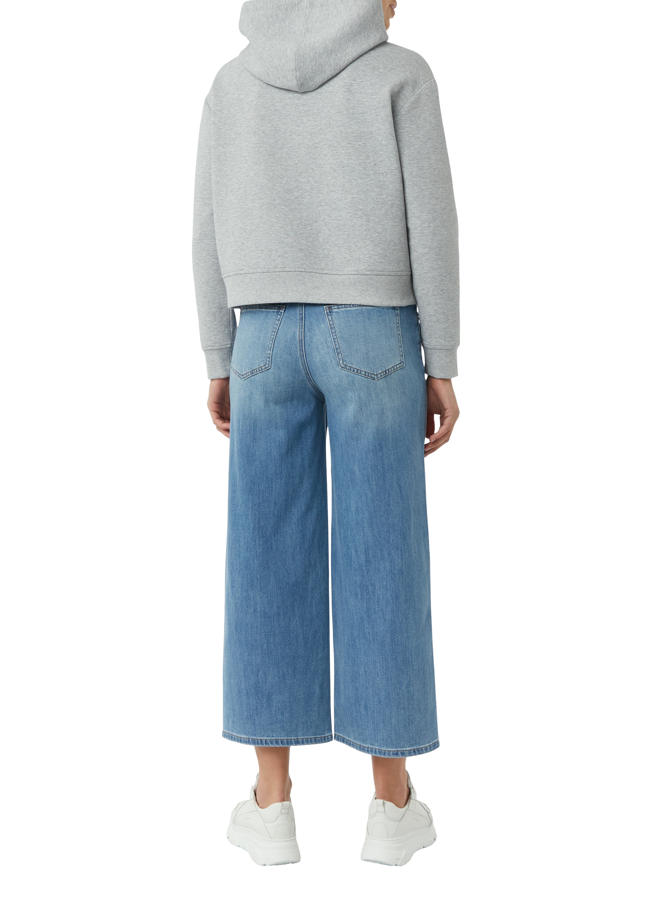 comma casual identity Sweat à capuche , cropped, casual, mit Kapuze, Baumwollmischung
