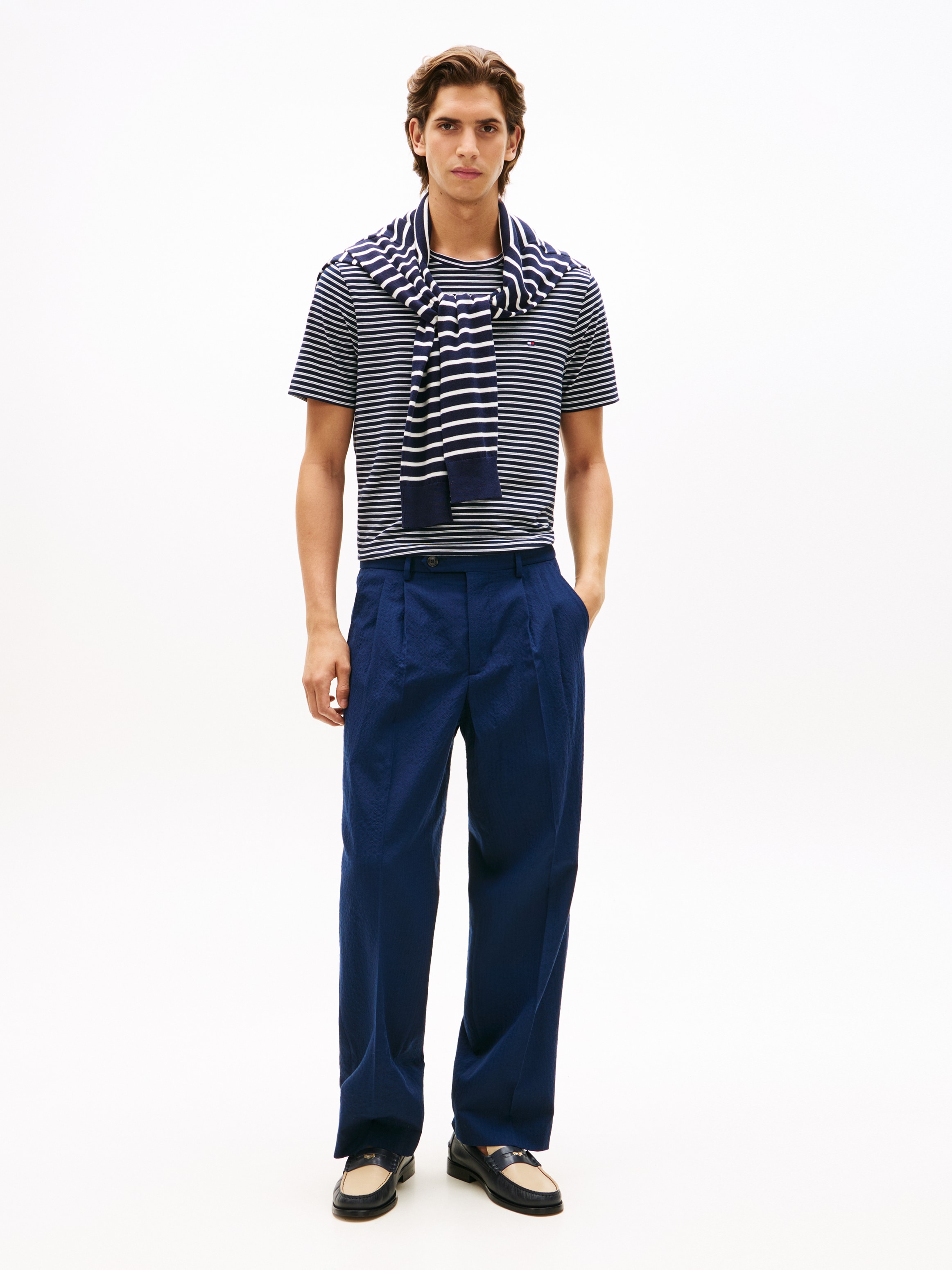 Tommy Hilfiger T-shirt »SEASONAL STRIPE« Coupe régulière, rayé, col rond