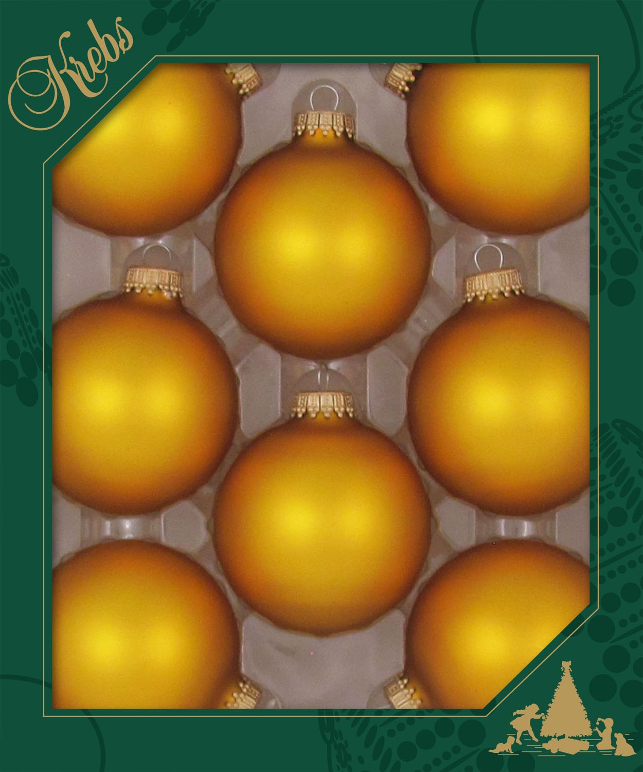 Krebs Glas Lauscha Boule de Noël »CBK83304, Weihnachtsdeko, Christbaumschmuck, Christbaumkugeln Glas«