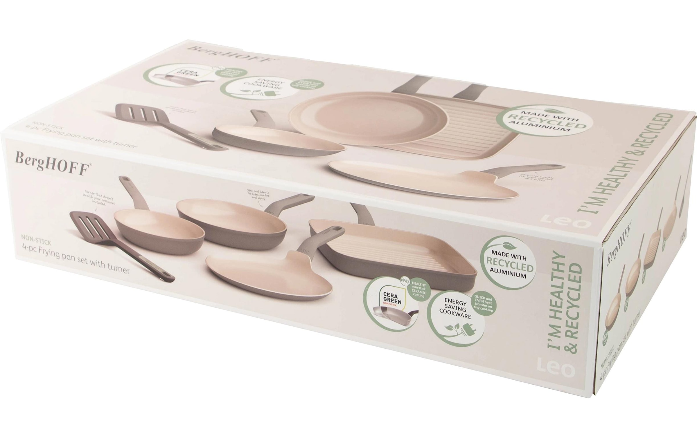 BergHOFF Poêle à frire »Leo Balance 5-teilig, Moonmist« Aluminium 5 cuis tlg.