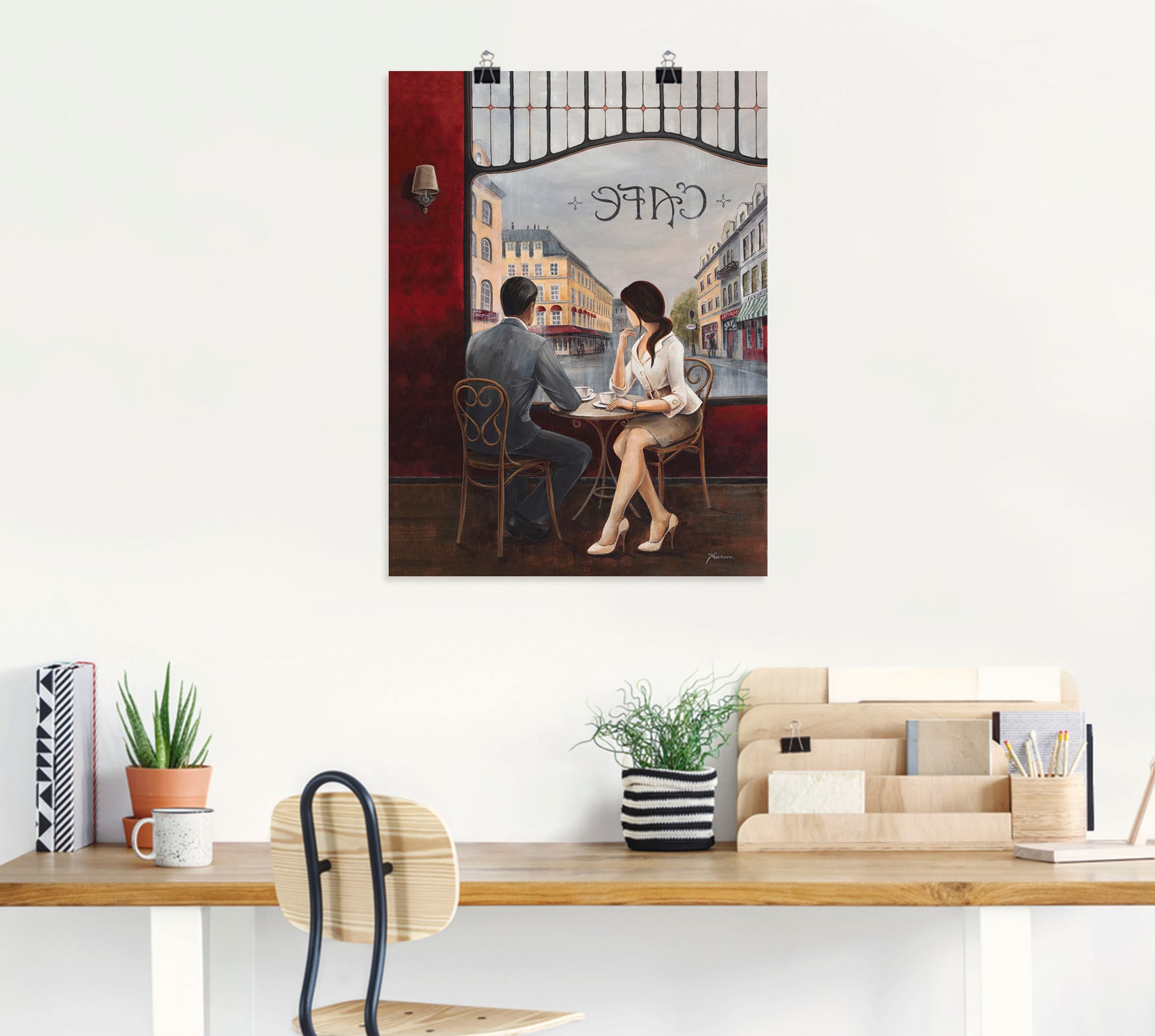Artland Fresque murale »Café« 1 cuis tlg. als Alubild, Leinwandbild, Poster in verschied. Grössen