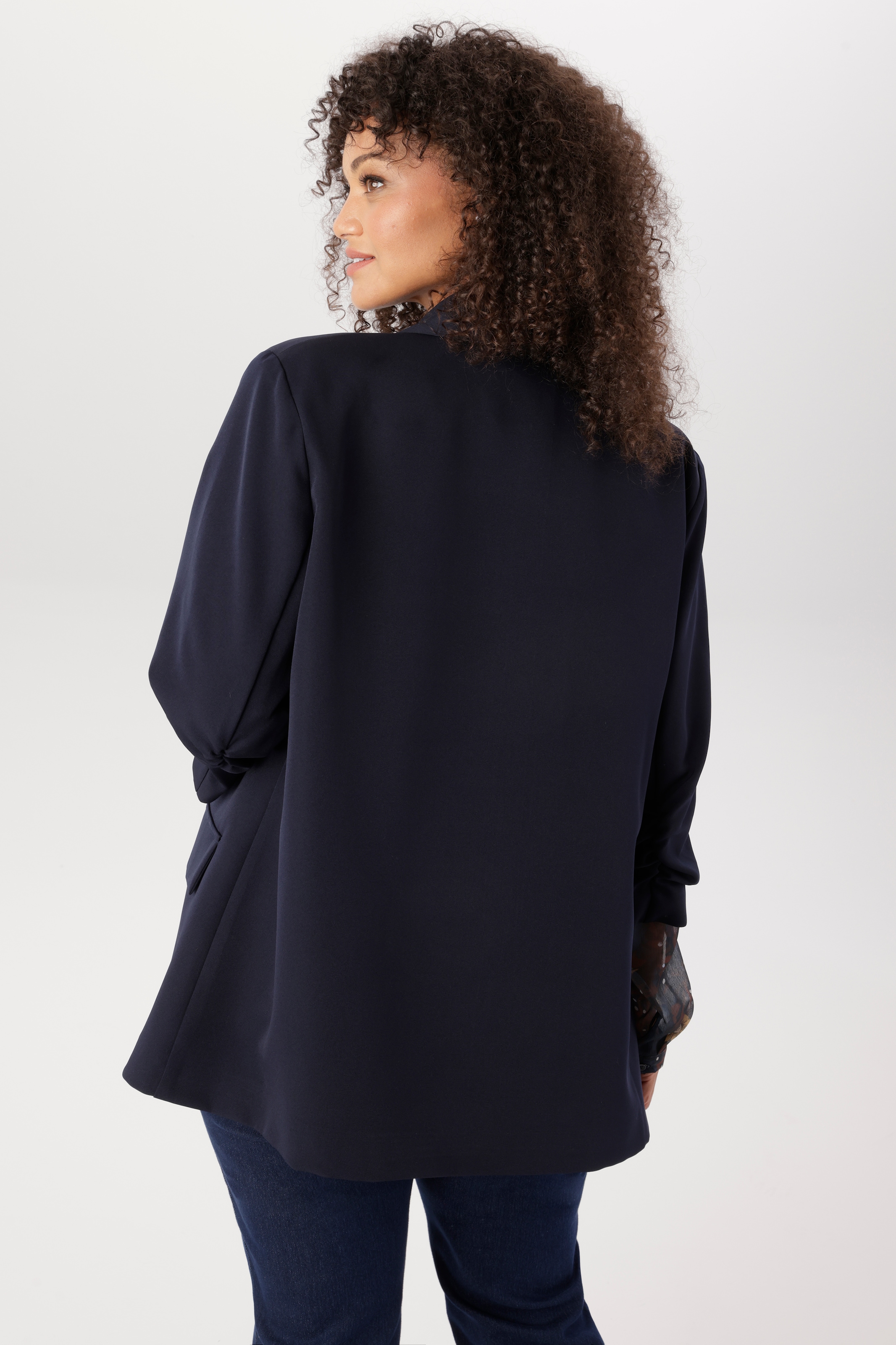 Aniston PLUS Blazer long avec manches 3/4 froncées - NOUVELLE COLLECTION
