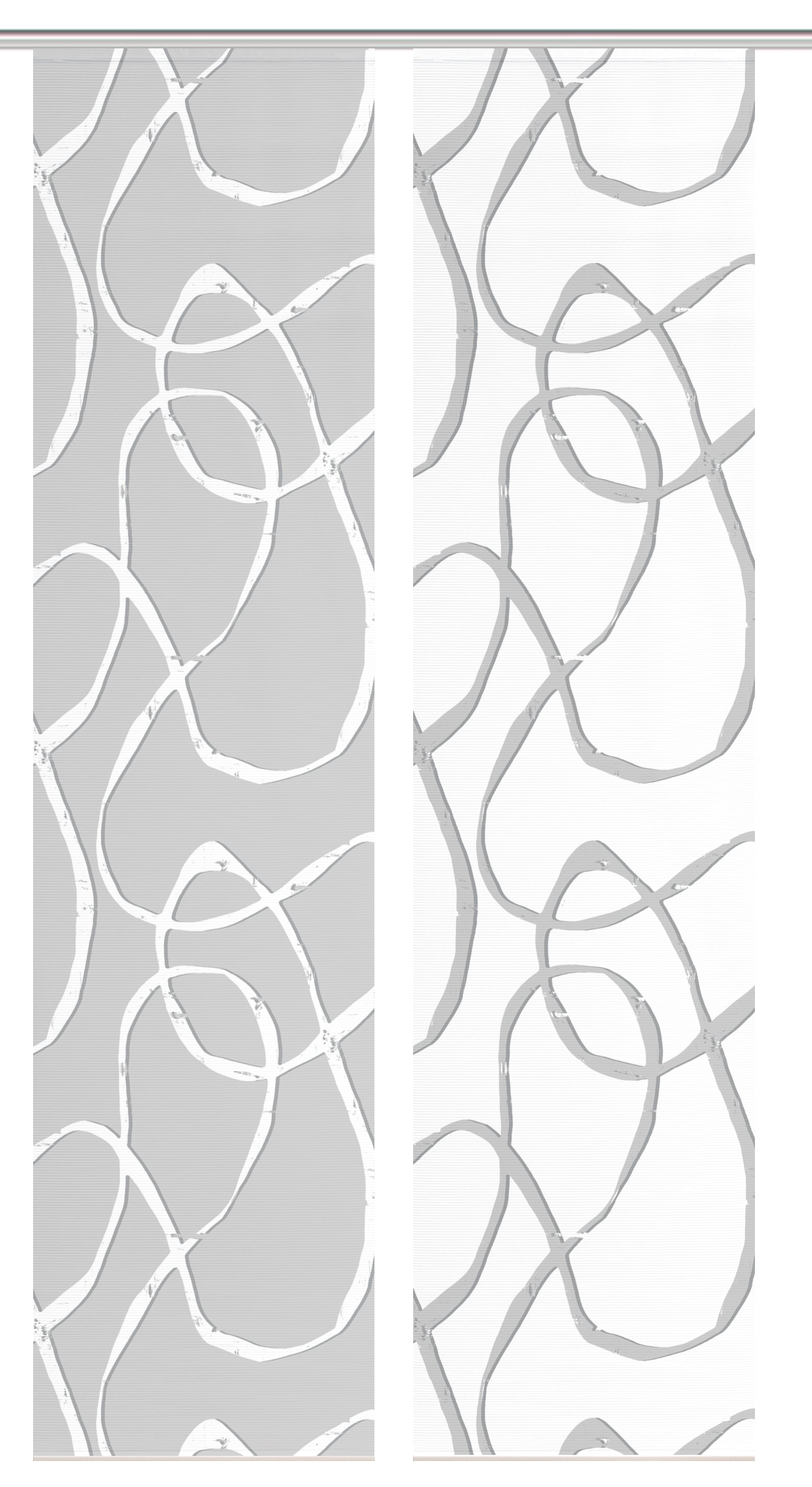 Vision S Rideau coulissant »OPHELIA KOMBI« Support de panneau 2 cuis tlg. rideau coulissant, aspect bambou, impression numérique, SET