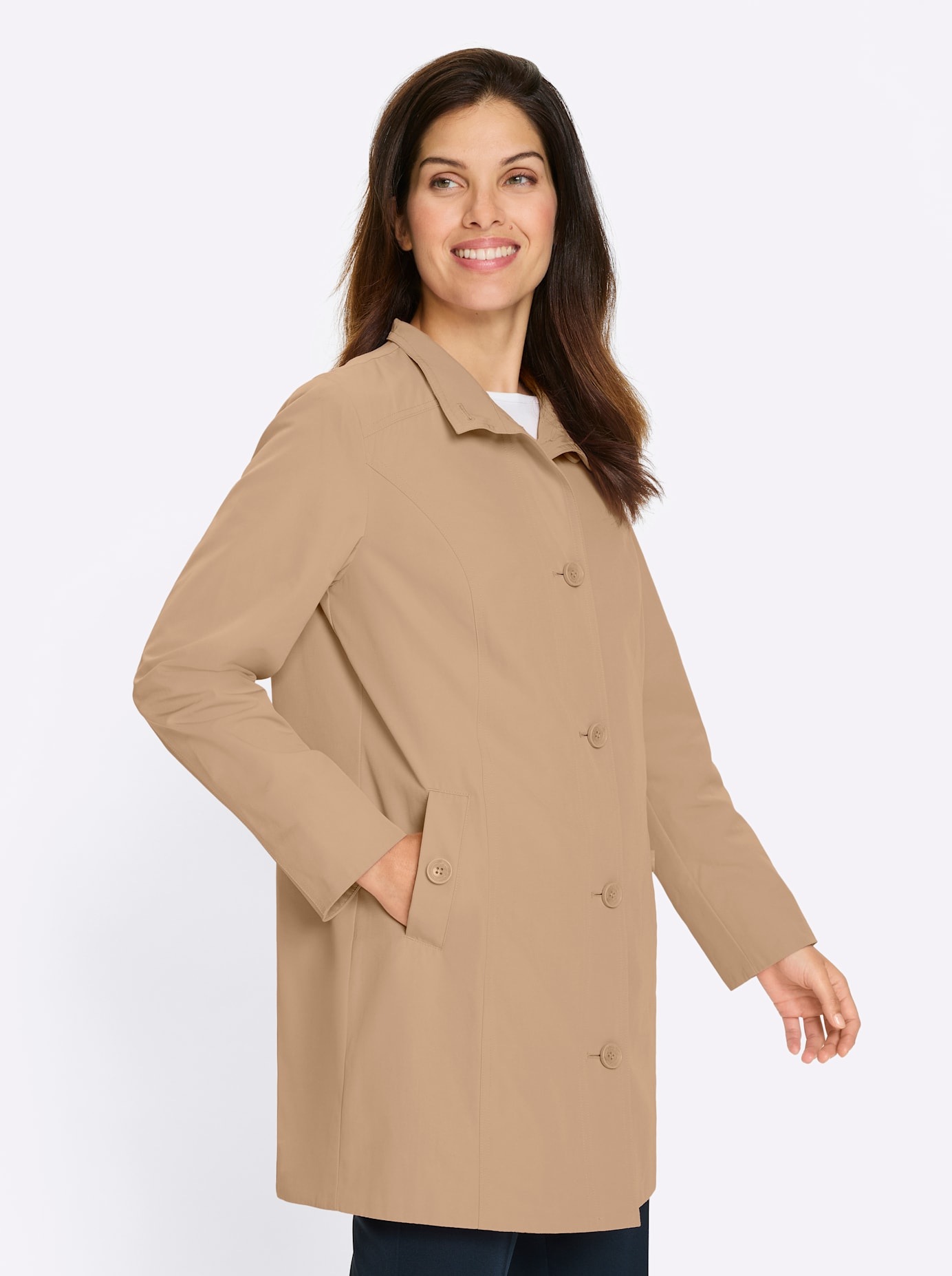 Classic Basics Veste longue ohne Kapuze