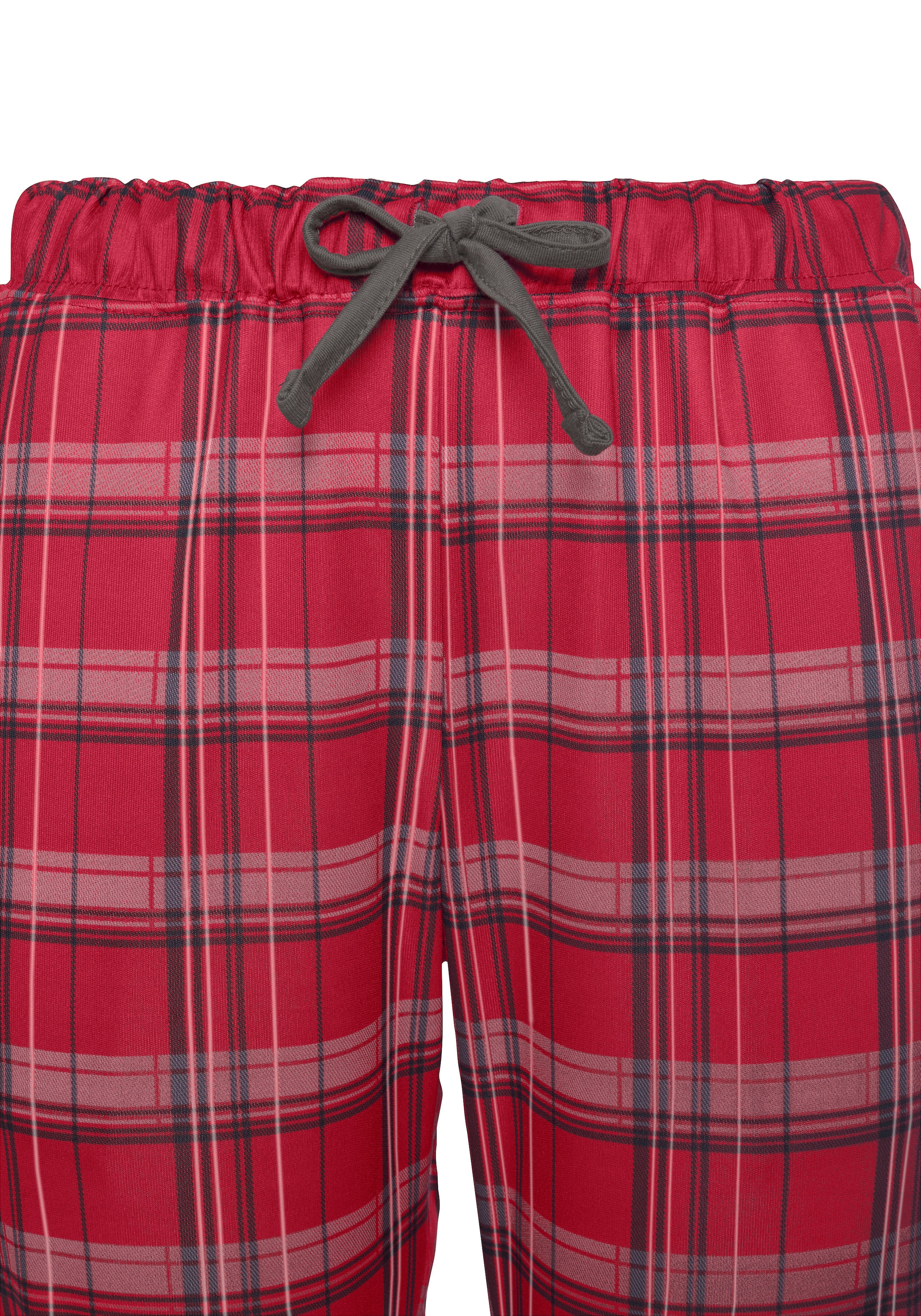 H.I.S Pyjama 2 mit karierter Schlafhose