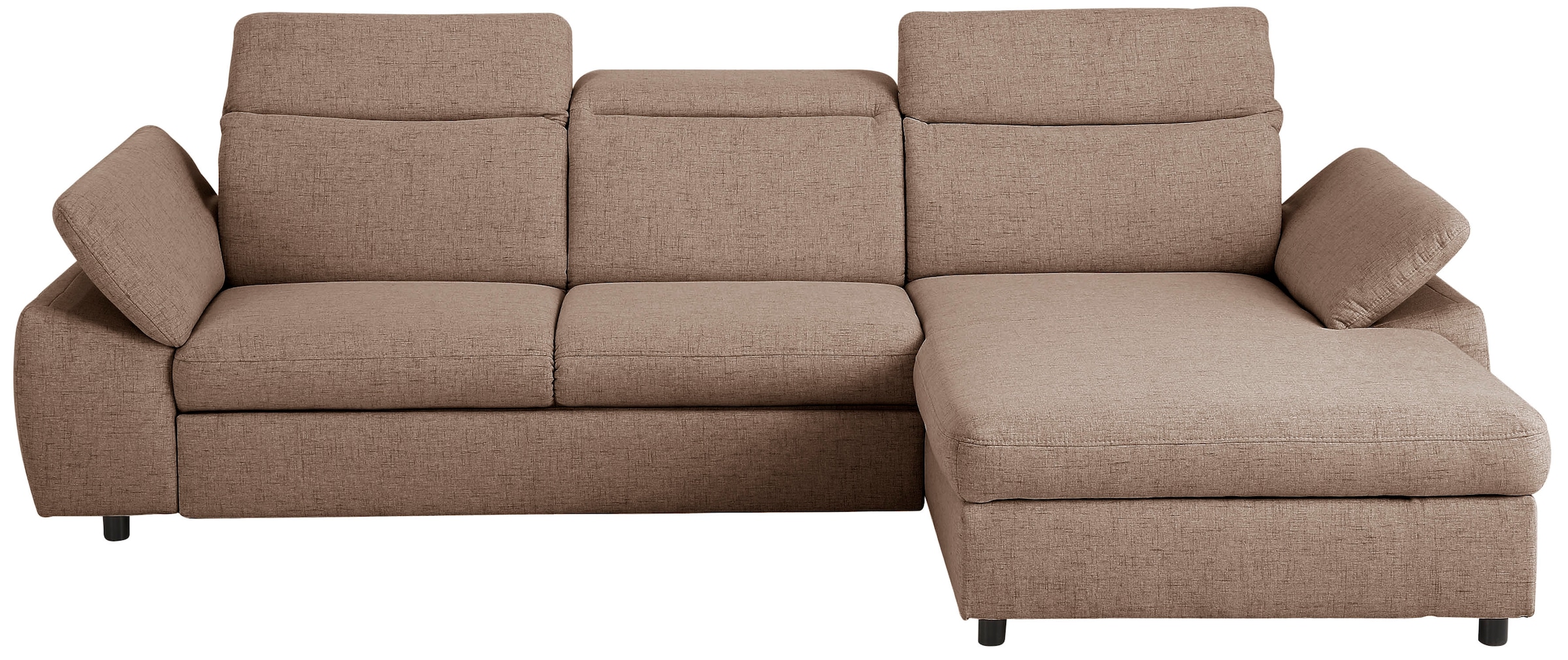 Home affaire Ecksofa »Mauritius L-Form« mit Kopfteil- und Armlehnverstellung, mit Bettfunktion und Bettkasten