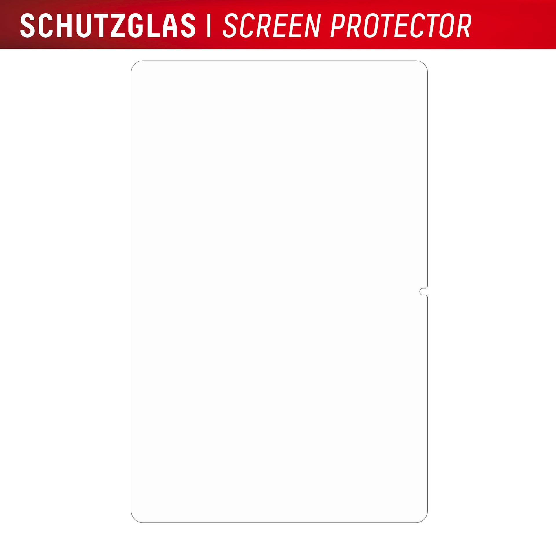 Displex Displayschutzglas »Tablet Glass« für Samsung Galaxy Tab S10 FE+ Displayschutzfolie, Schutzfolie, Bildschirmschutz, kratz- & stossfest