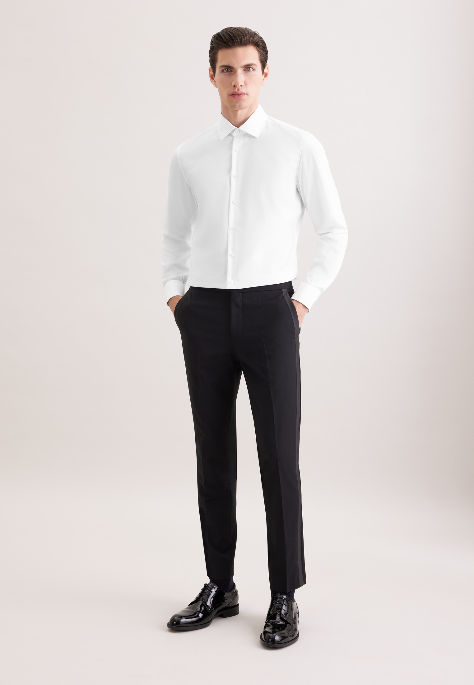 seidensticker Chemise d'affaires »Schwarze Rose« Shaped 1/1 Kentkragen Uni