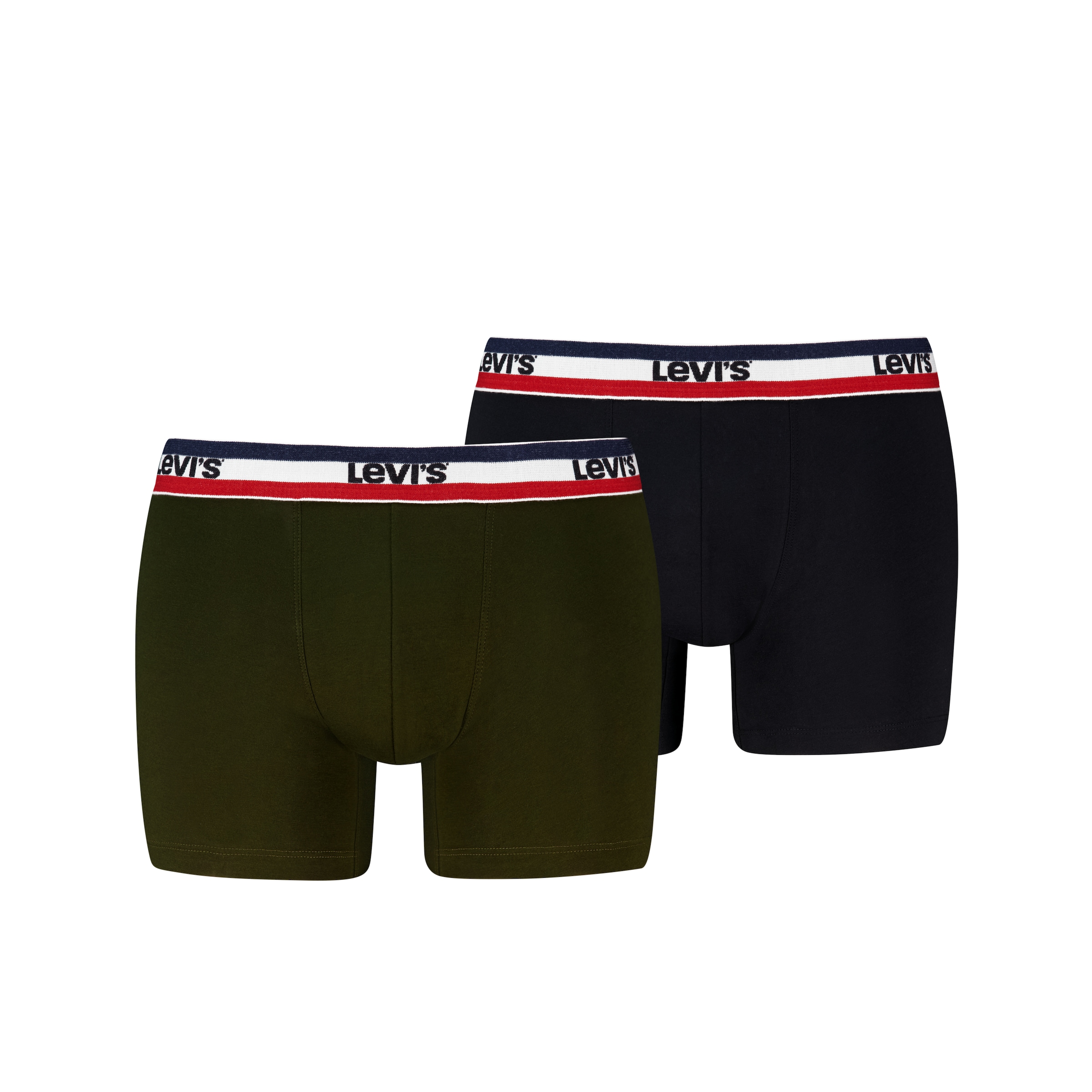 Levi's® Boxers »LEVIS MEN REPEAT SPW LOGO BOXER BRIEF« 2er Pack,  ohne Eingriff, elastischer Logobund, Baumwoll-Mix