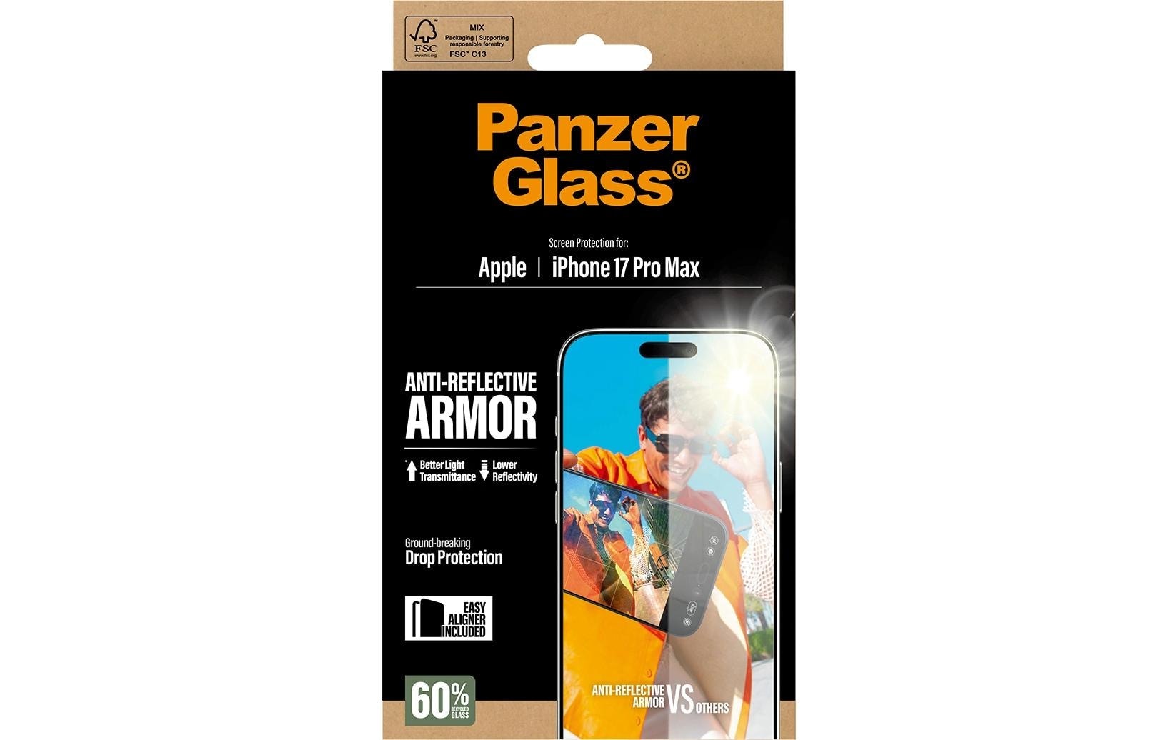 PanzerGlass Film de protection d'écran »Anti-Reflective Armor iPhone 17 Pro Max« für iPhone 17 Pro Max