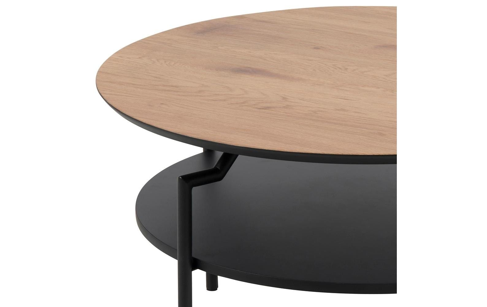 AC Design Couchtisch »Goldington Beistelltisch, Kaffetisch« Sofatisch, rund, dekorativem Rahmen, 1 Ablage, T: 80 cm