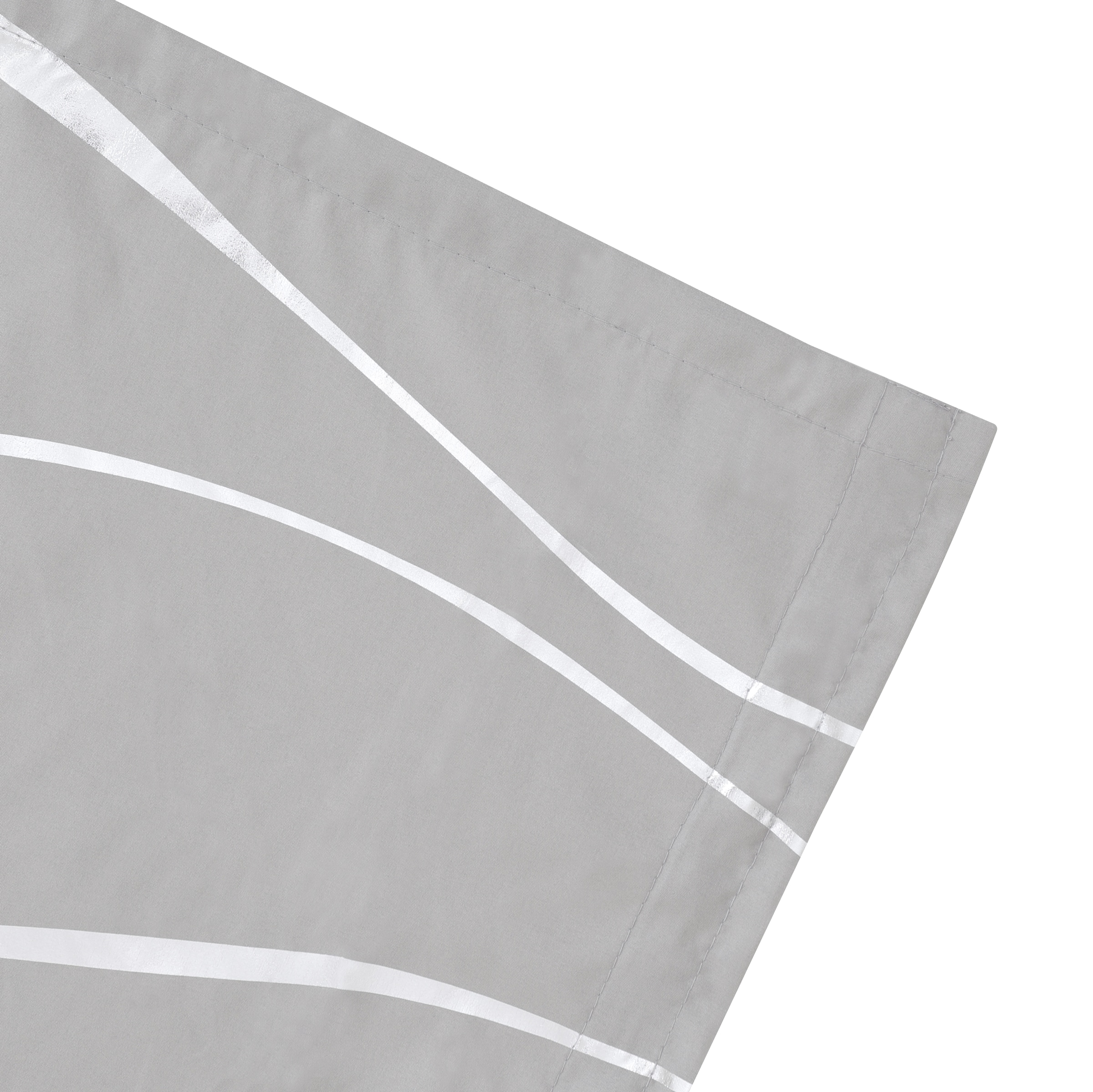 GOODproduct Gardine »Quinnton« Kräuselband 2 Stk. tlg. Blickdicht, 2er‑Set. Metallic‑Akzenten, Kräuselband