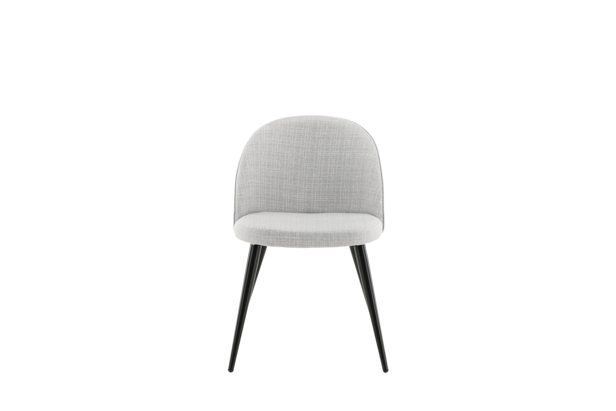 Venture Home Esszimmerstuhl »Velvet, 2er-Set Esszimmerstühle in Schwarz-Stoff, 150 kg belastbar« () 2 Stk.Polsterstuhl, Stoffbezug, Metallbeine, abgerundet, vielseitig
