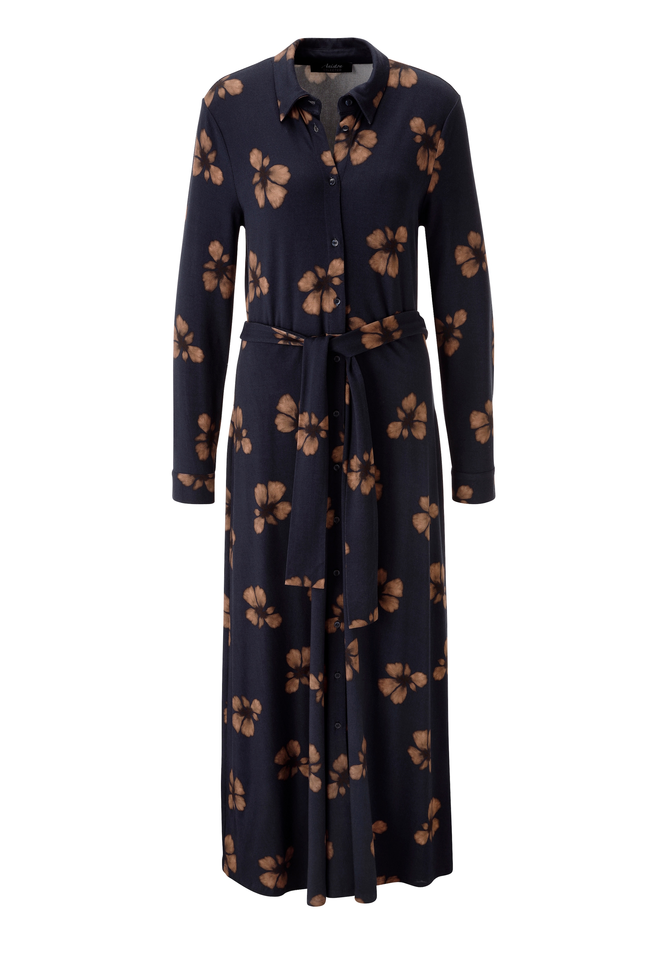 Aniston SELECTED Robe midi avec imprimé fleurs et lien amovible - NOUVELLE COLLECTION