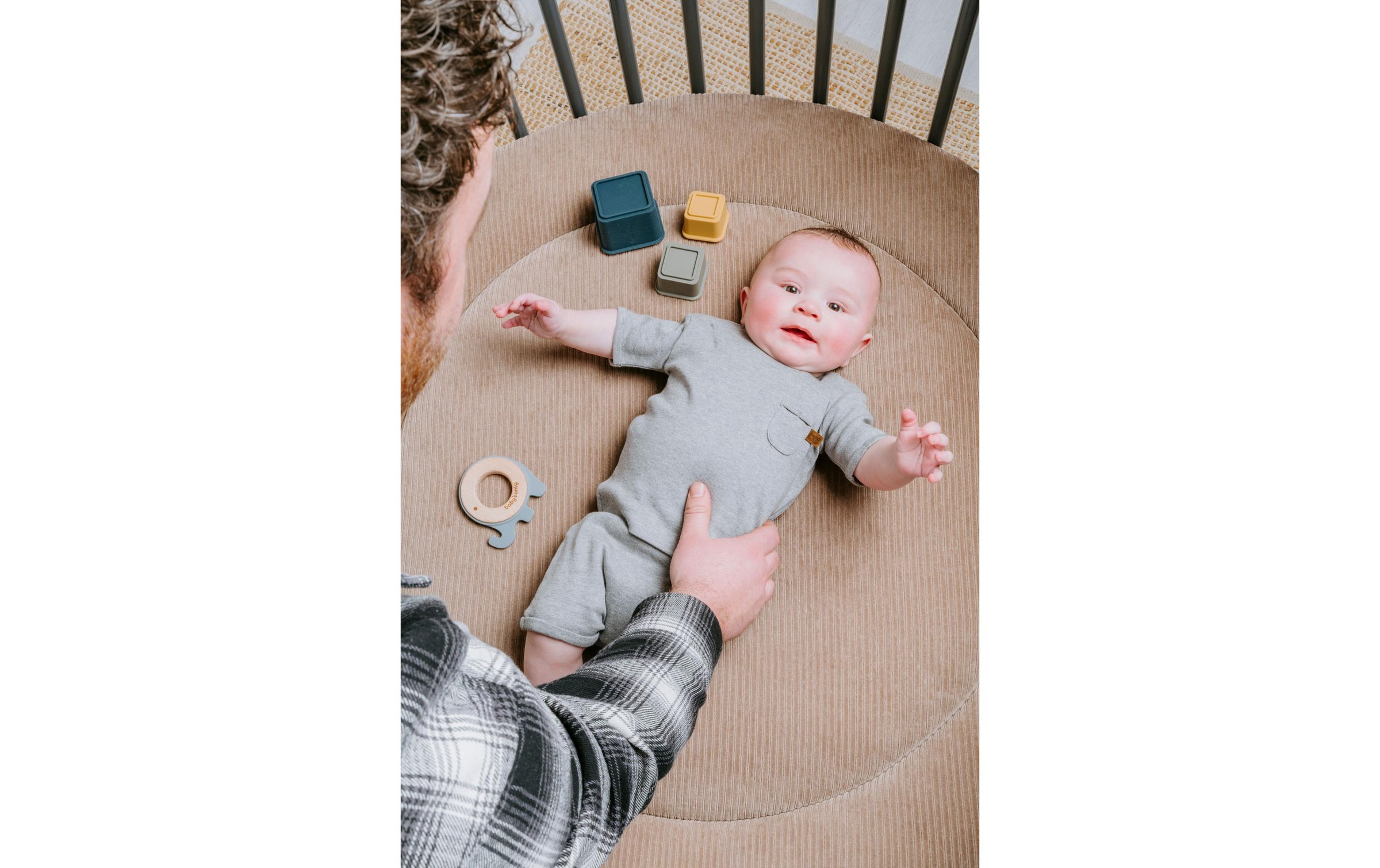   Tapis d'éveil »baby's only Sense Clay – Ø90 cm«