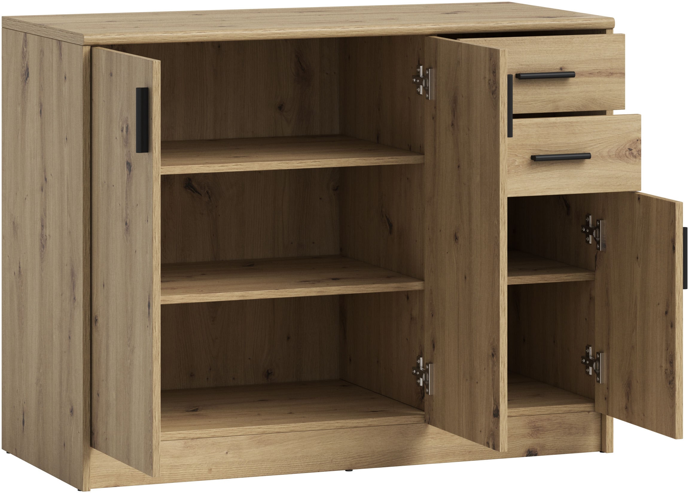 HBZ Sideboard »Nelly Kommode, BxHxT 109x86x50cm« 1 cuis tlg. Breite 109cm, Einlegeböden verstellbar, foliert