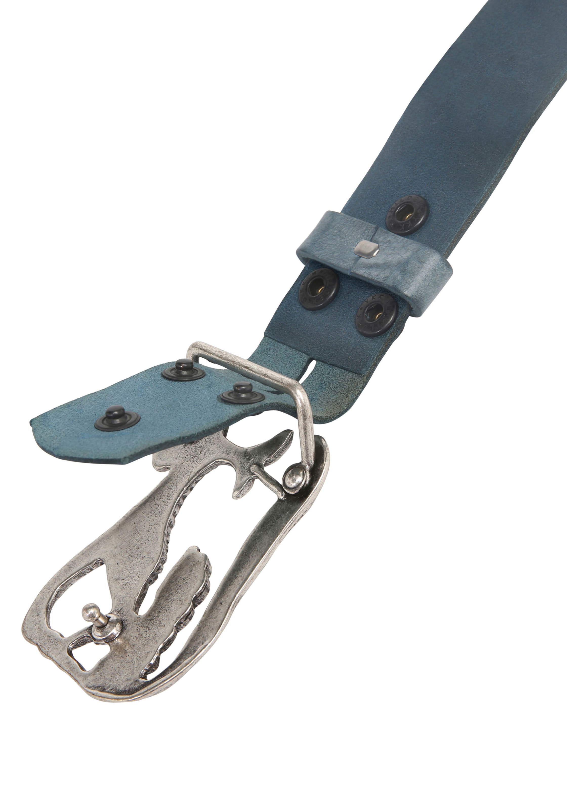 Rettungsring Gürtel Ceinture en cuir mit austauschbarer Schliesse »Meerjungfrau Silber«