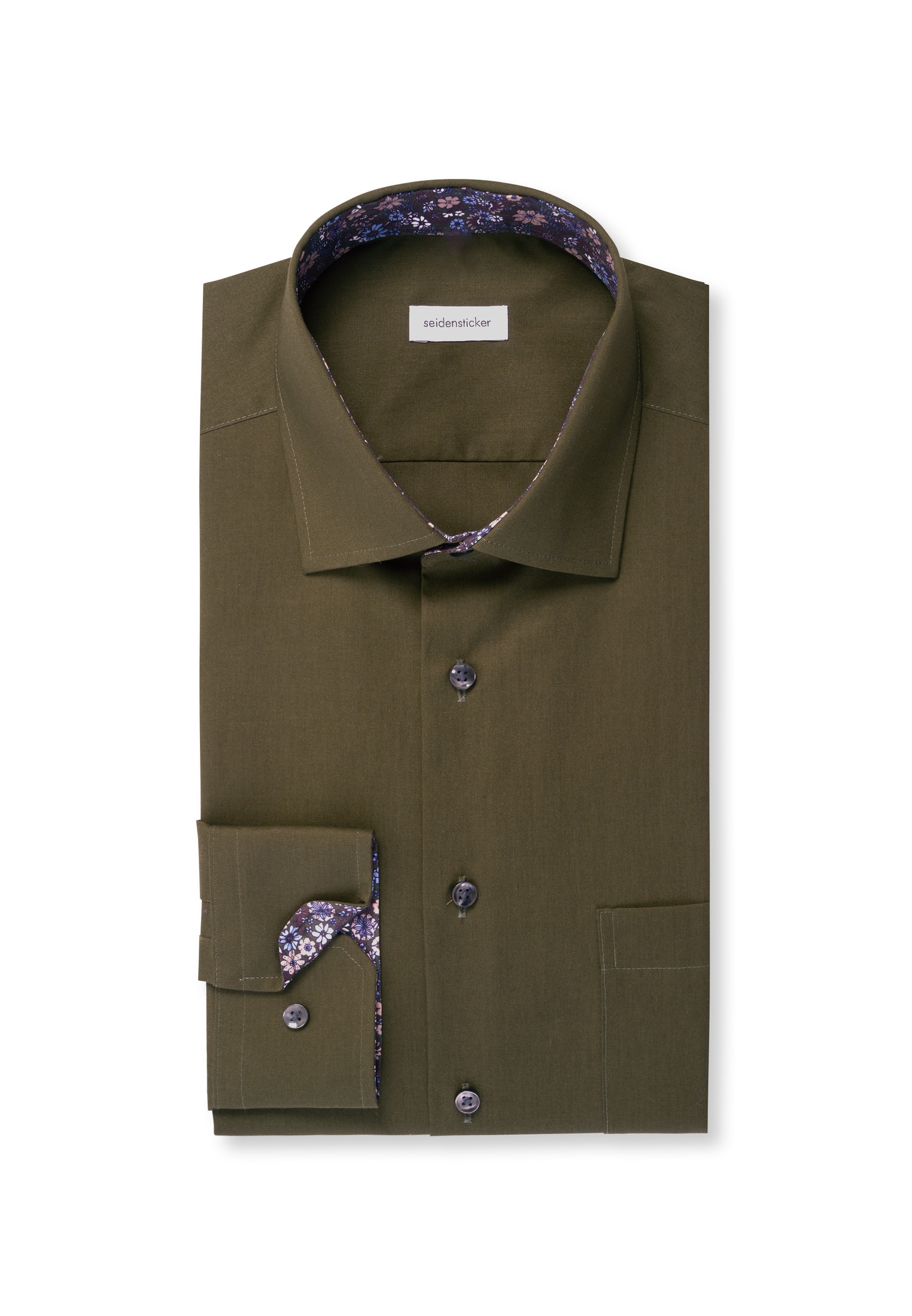 seidensticker Businesshemd »Regular« Regular 1/1 Kentkragen Uni