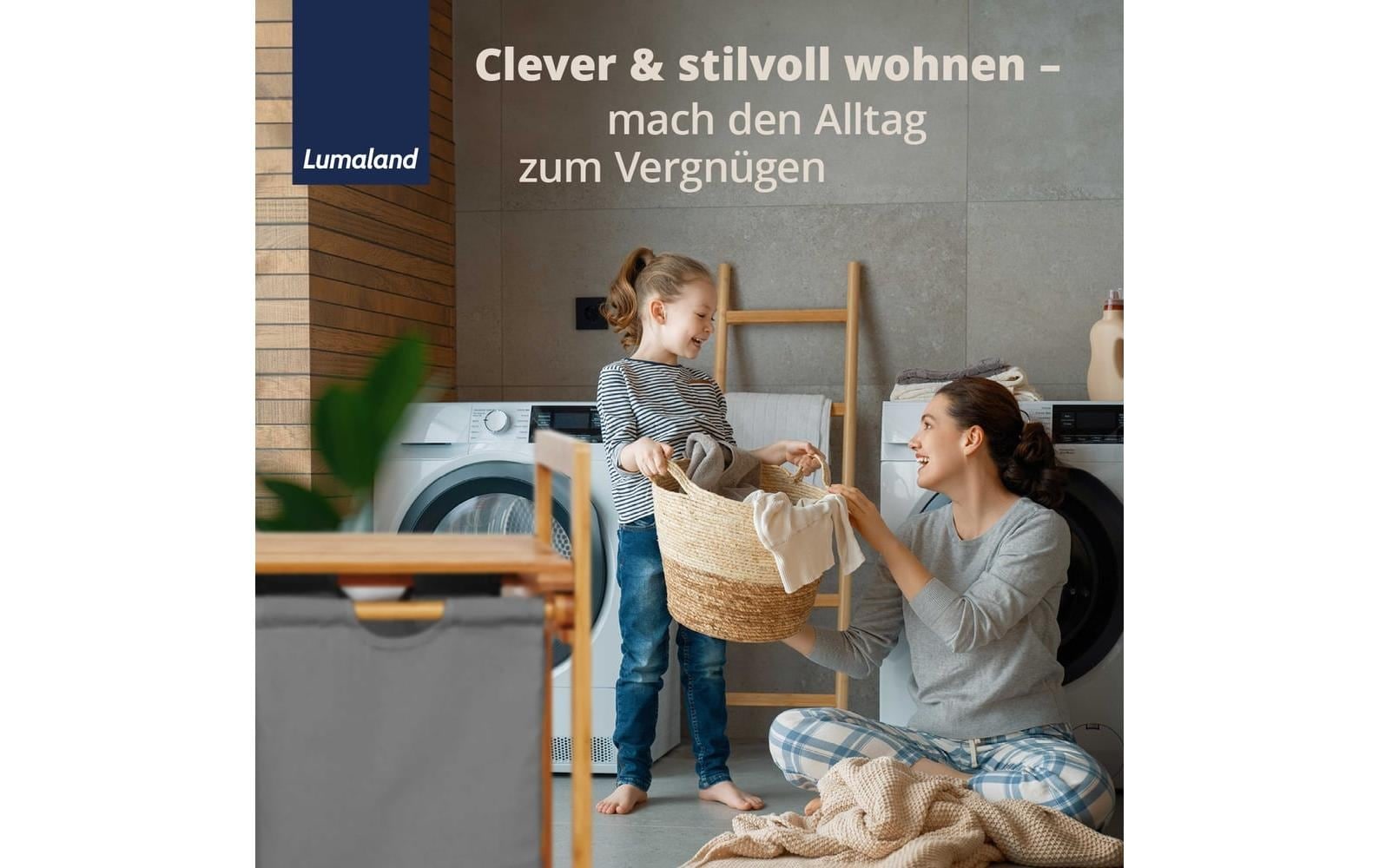 Lumaland Panier à linge »Bambus 30 l«