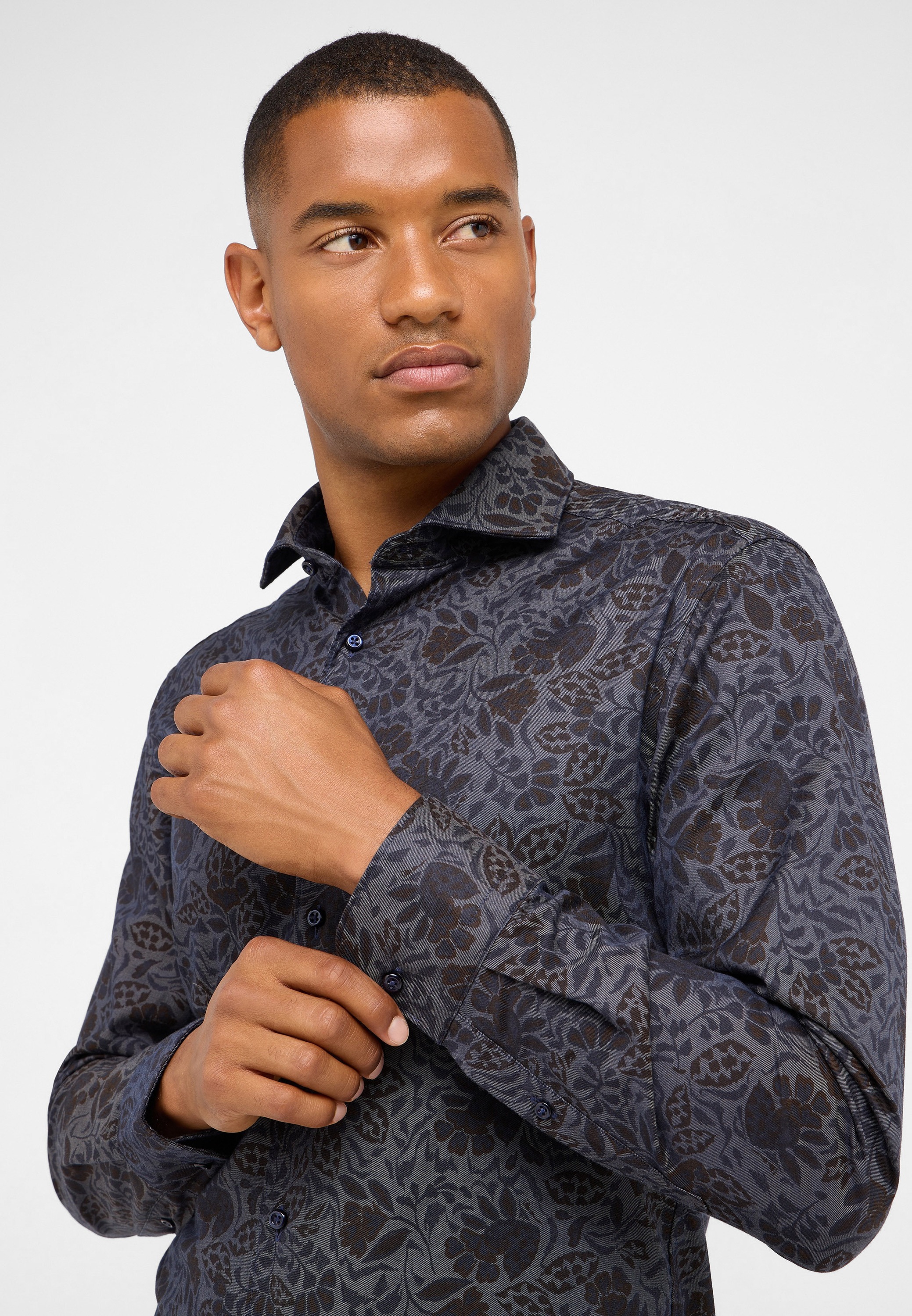 Eterna Langarmhemd »SLIM FIT« EASY IRON (bügelleicht)