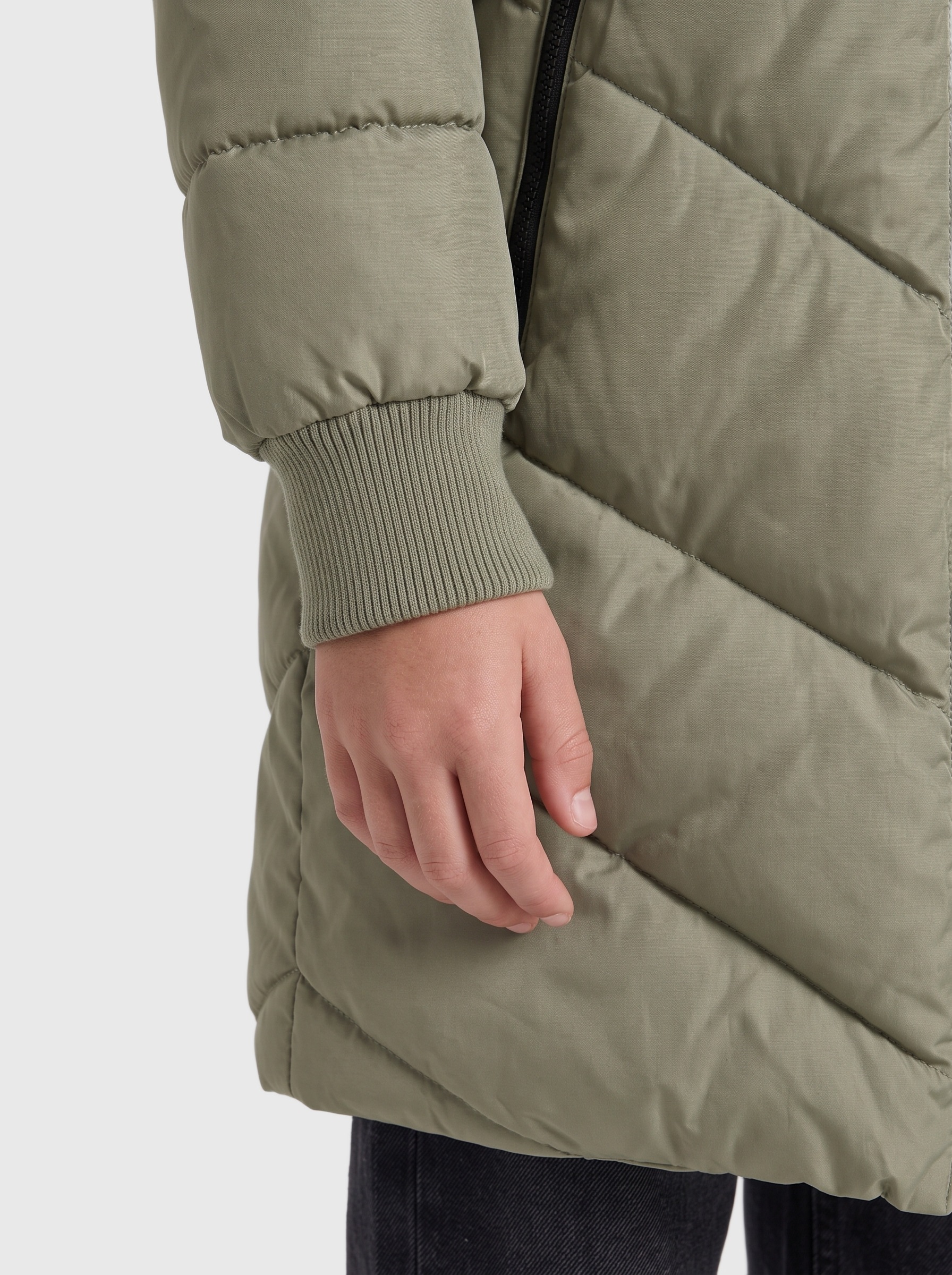 KIDS ONLY Steppjacke »KOGSKYLAR HOOD JACKET VD OTW« mit Kapuze Langjacke mit abnehmbarer Kapuze