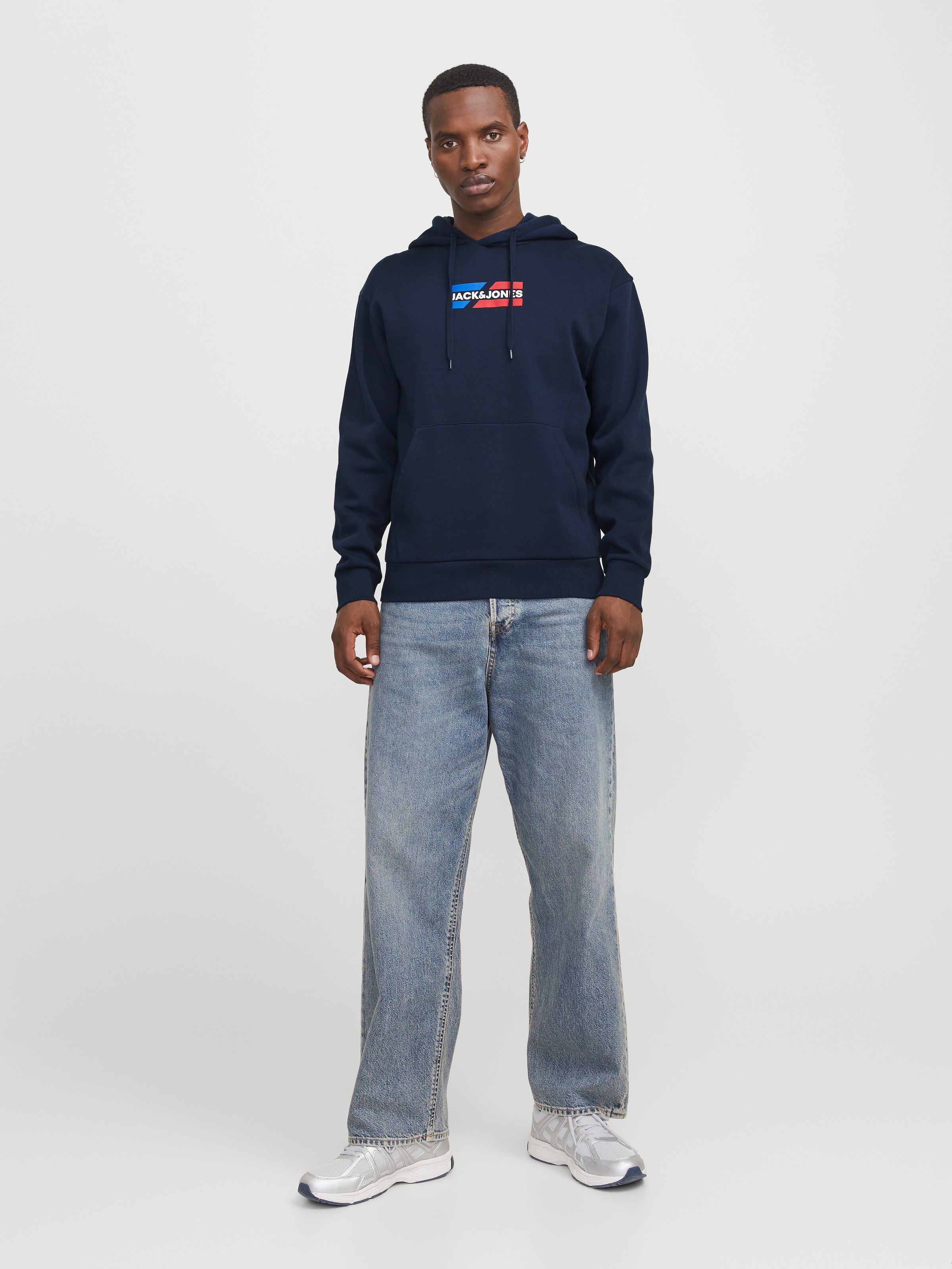 Jack & Jones Sweat à capuche »JJECORP GRAPHIC SWEAT HOOD NOOS«, mit Logo Print
