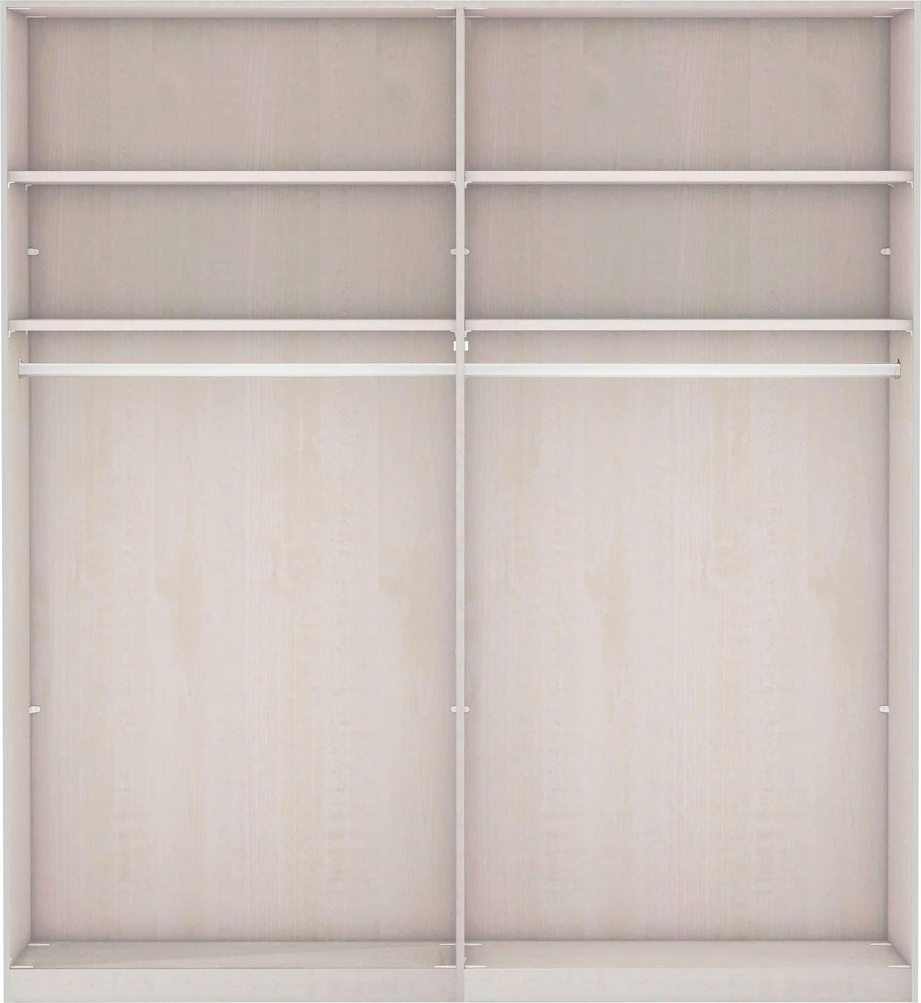 WIEMANN Schwebetürenschrank »Göteborg« Querriegel und Griffleisten im Korpusfarbton