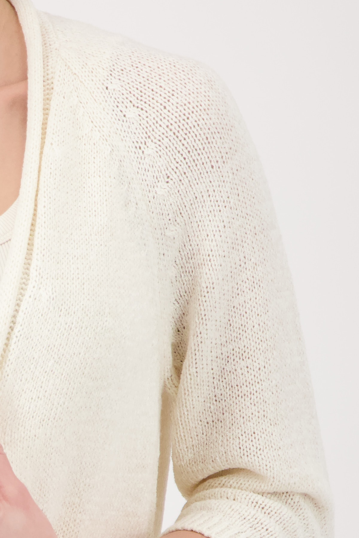 Monari Strickjacke »Jacke Stricküberwurf Basic« Regular fit mit Halbarm