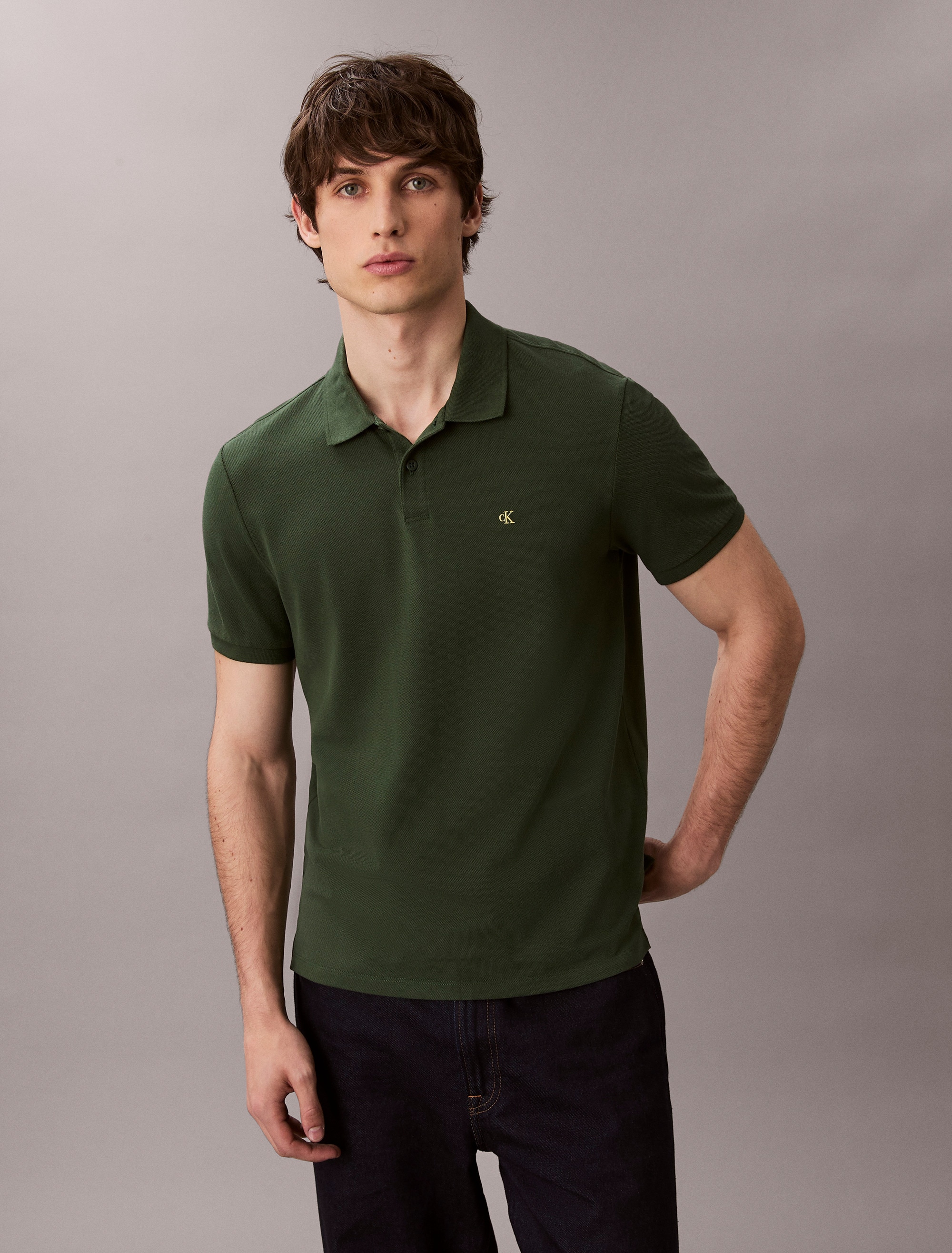 Calvin Klein Jeans Polo »SS CASUAL PIQUE CLASSIC POLO« Mit Rundhalsausschnitt