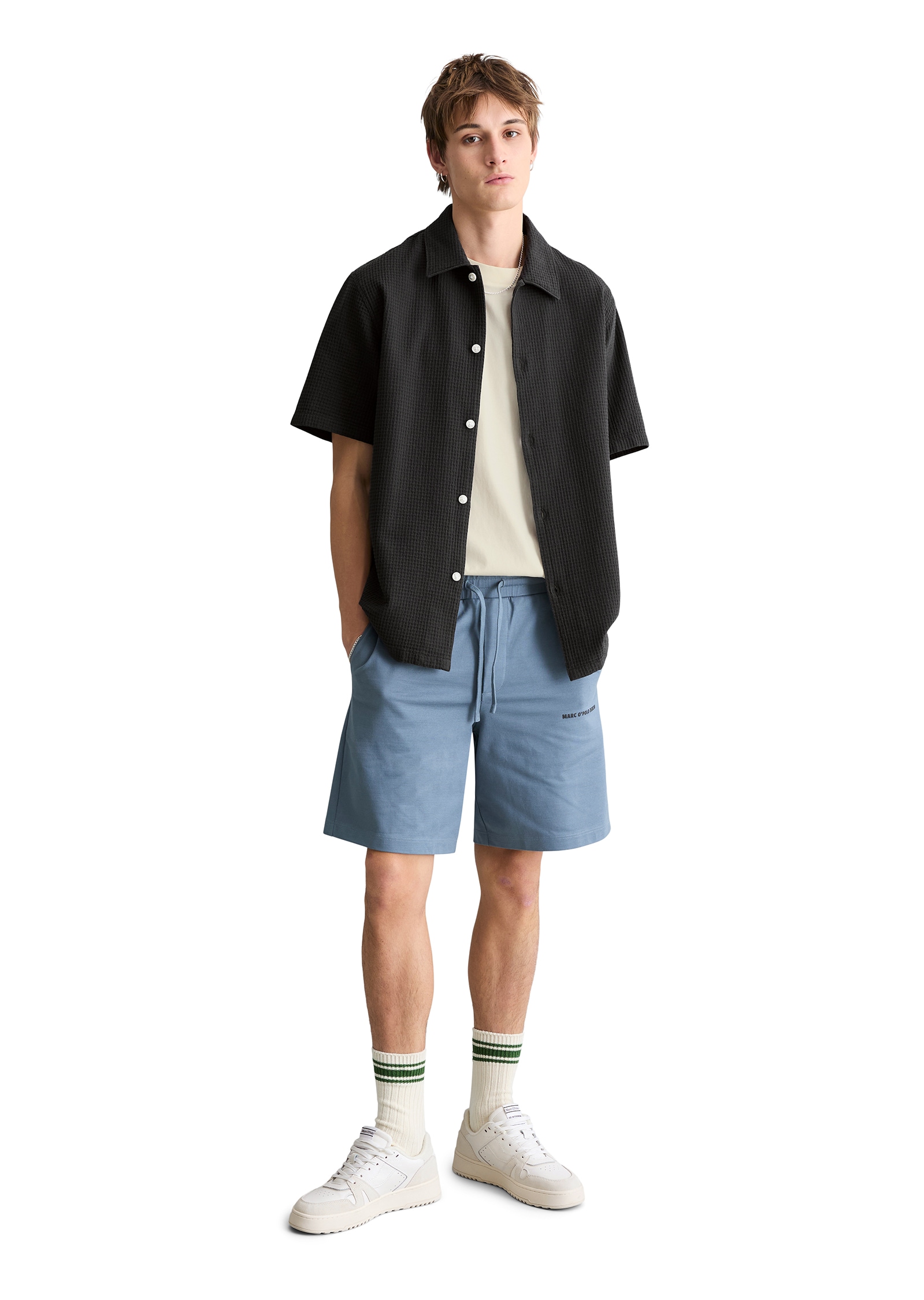 Marc O'Polo DENIM Chemise à manches courtes regular avec structure à carreaux