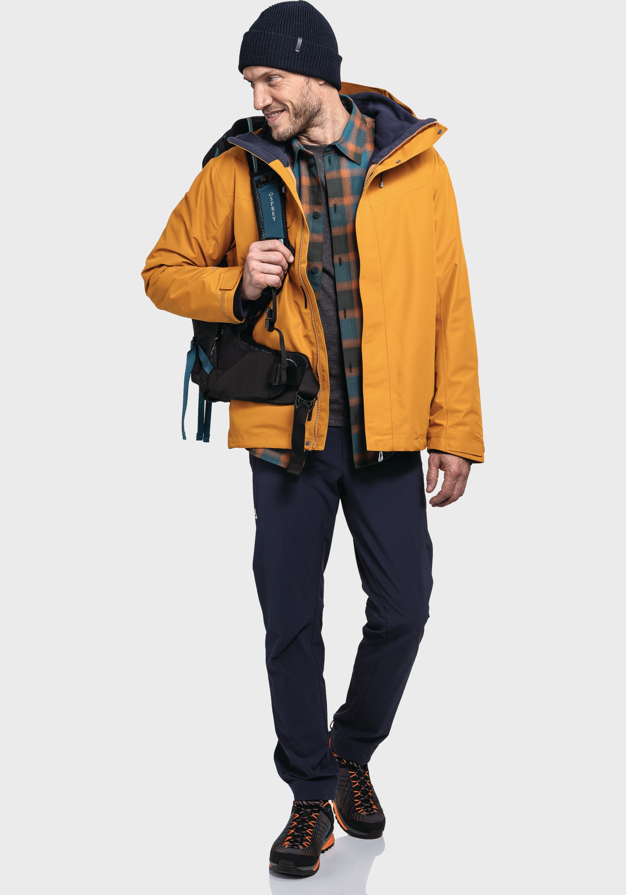 Schöffel Doppeljacke »Hiking 3in1 Jacket Style Okere MNS« mit Kapuze